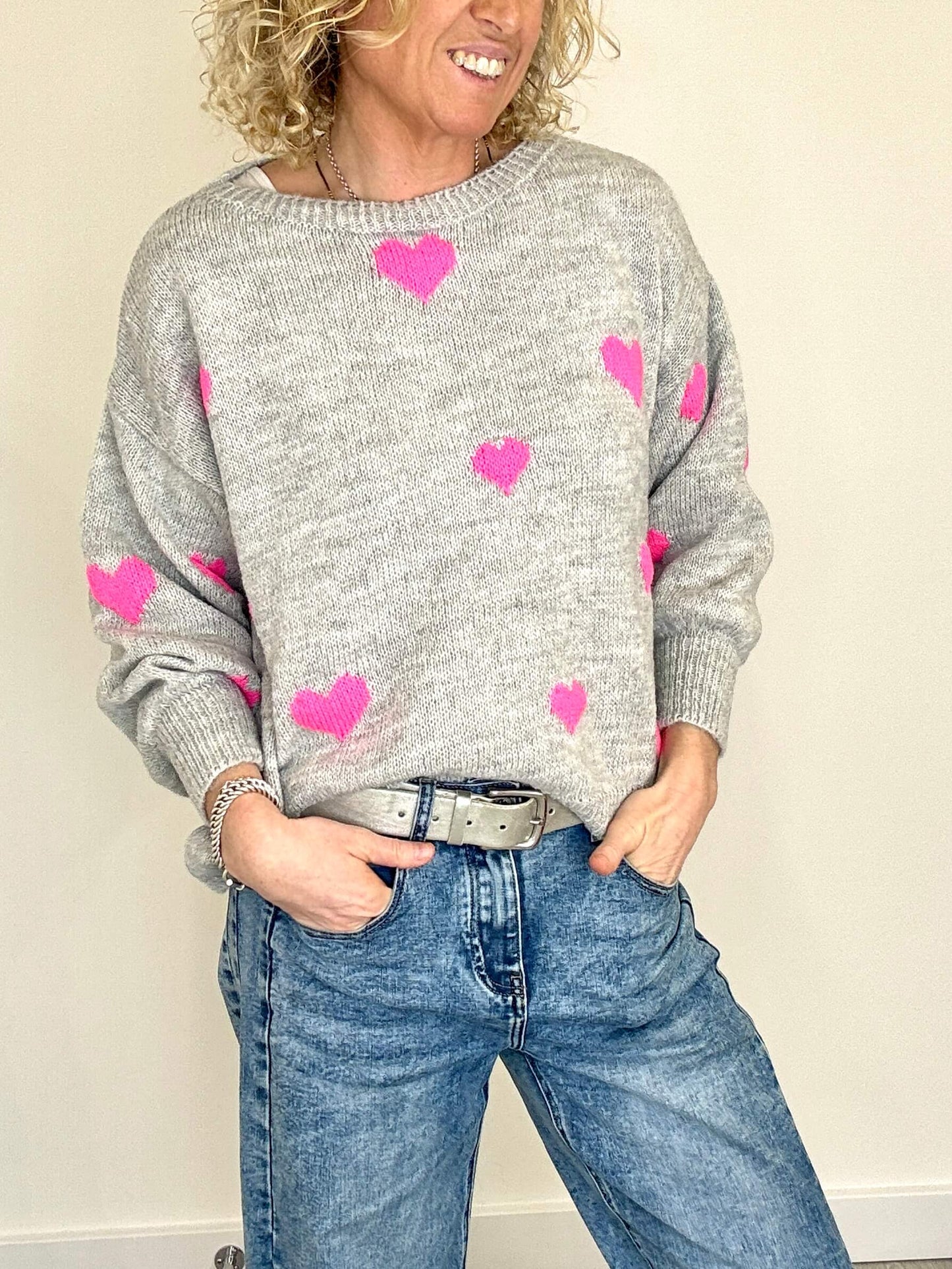 Pink Heart Jumper