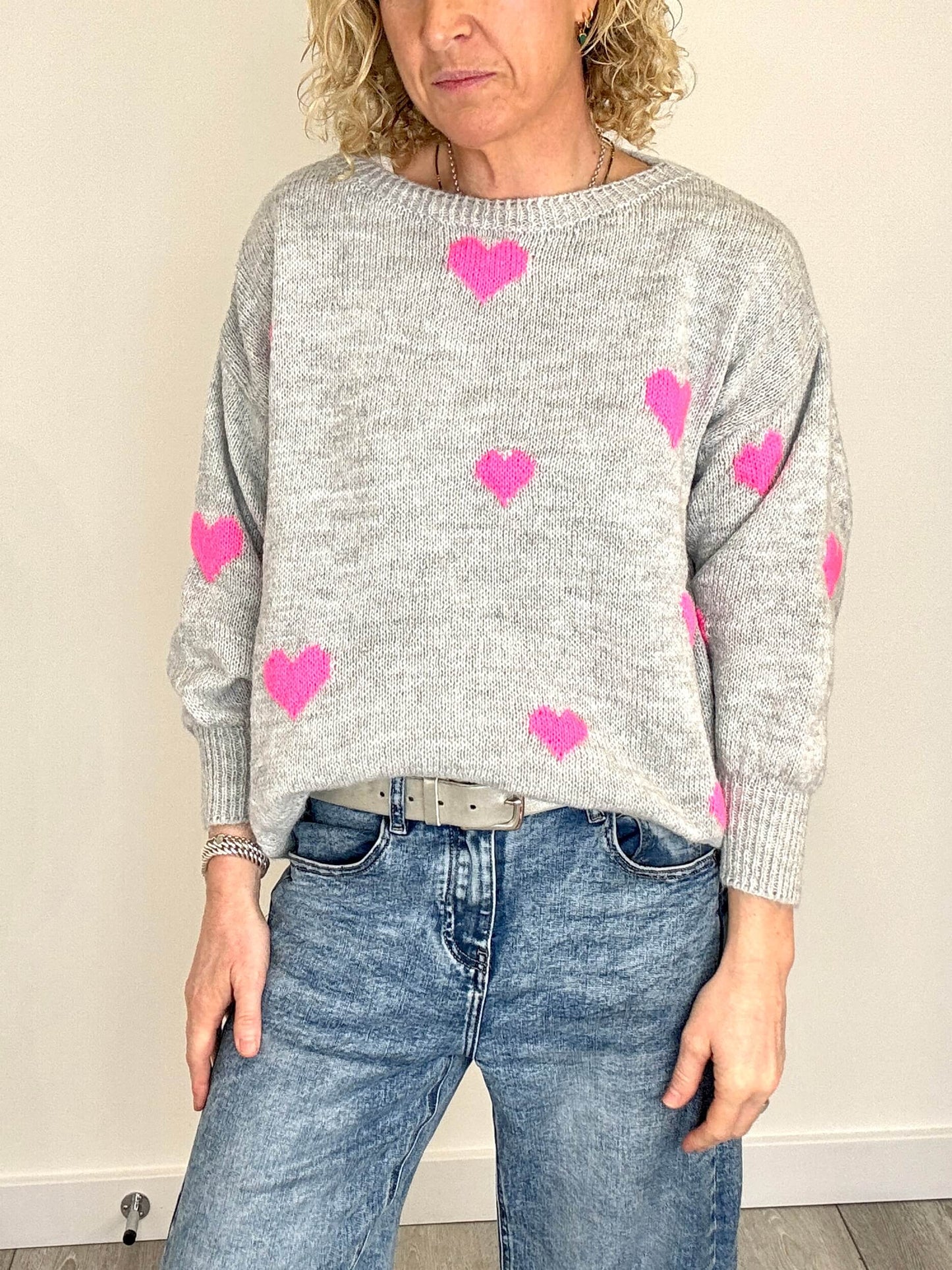 Pink Heart Jumper