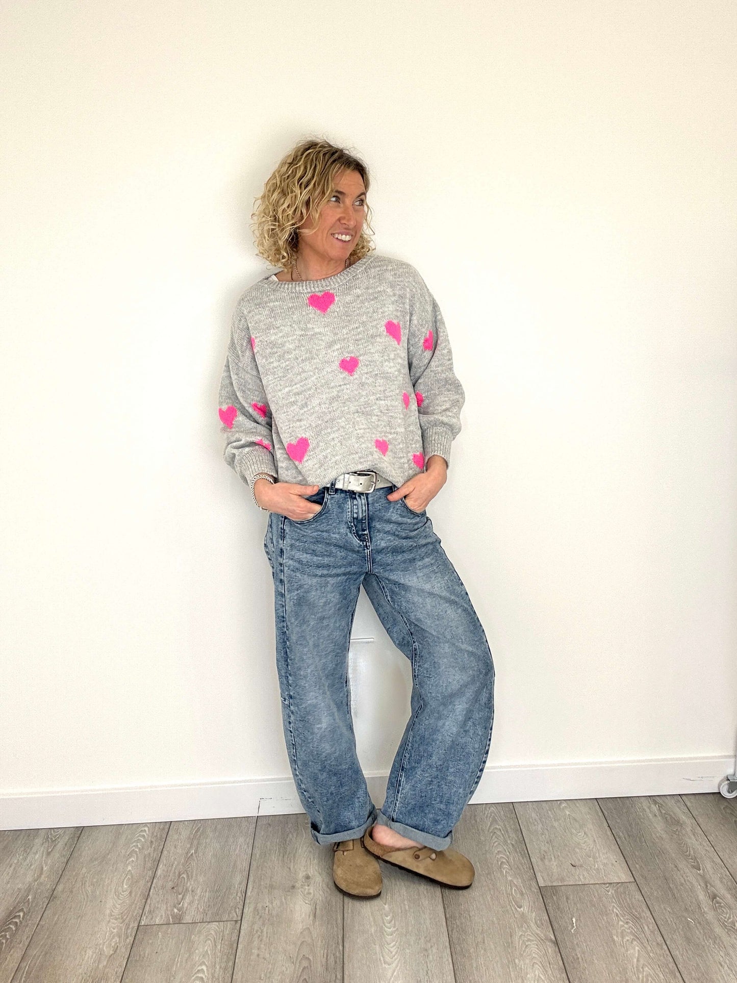 Pink Heart Jumper