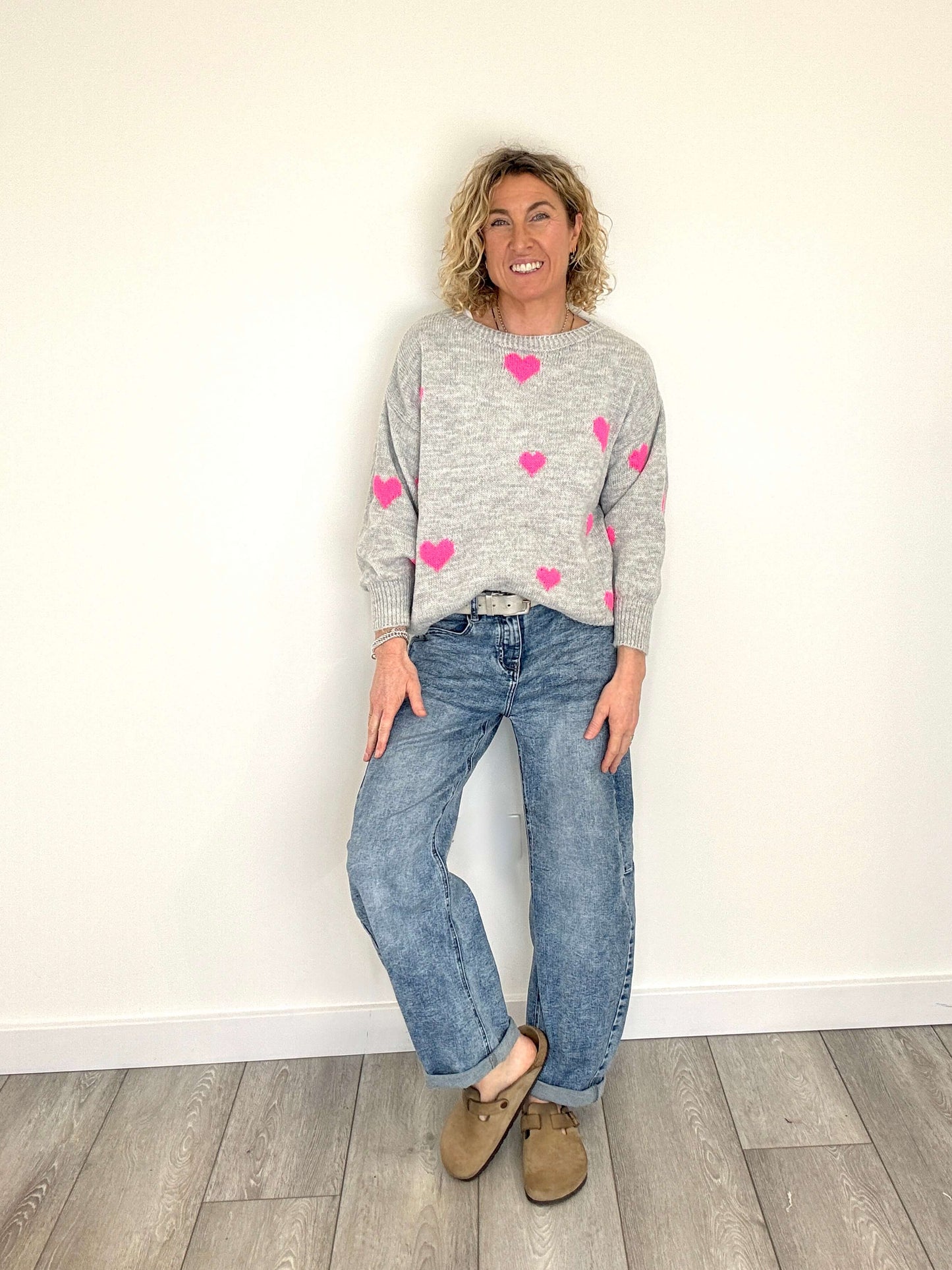Pink Heart Jumper