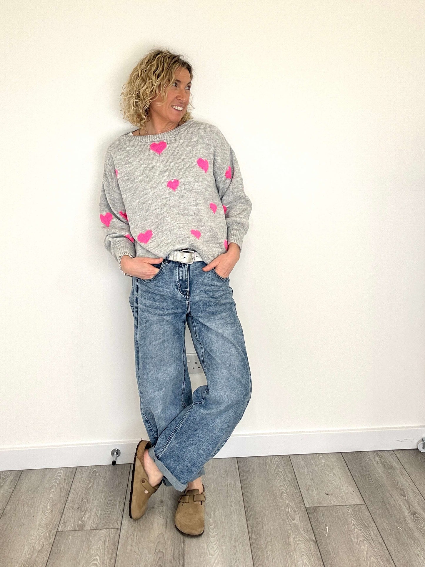 Pink Heart Jumper