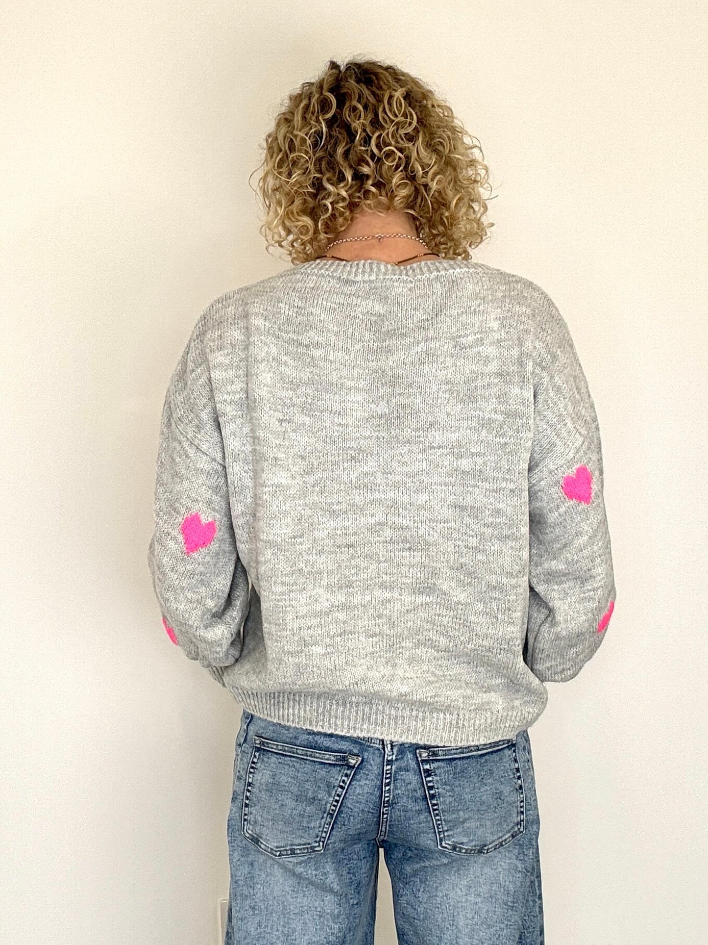 Pink Heart Jumper