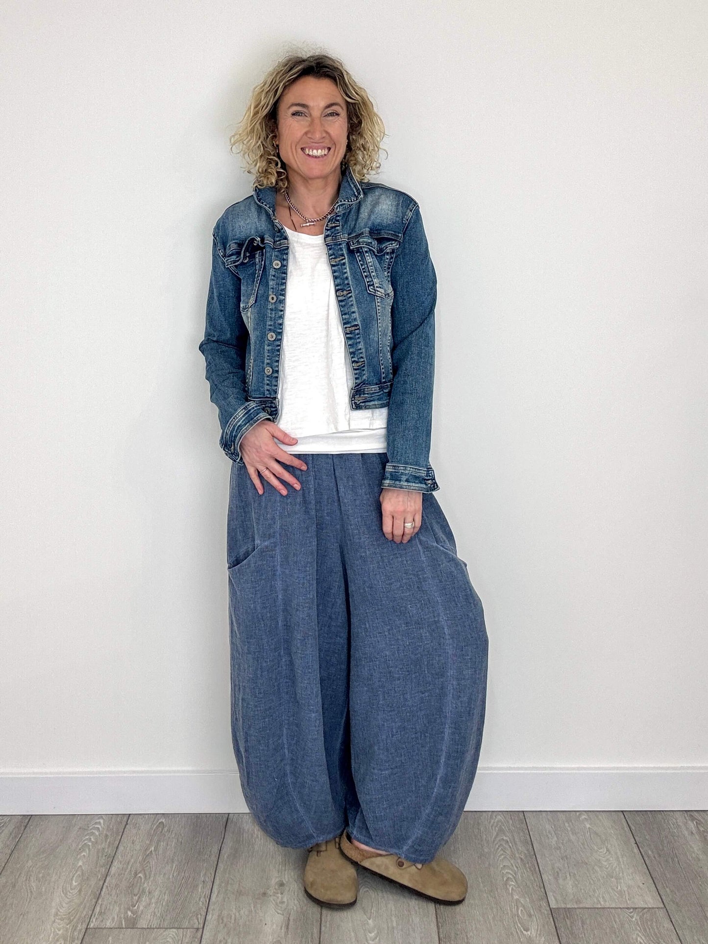 Nomad Barrel Pant | Washed Denim