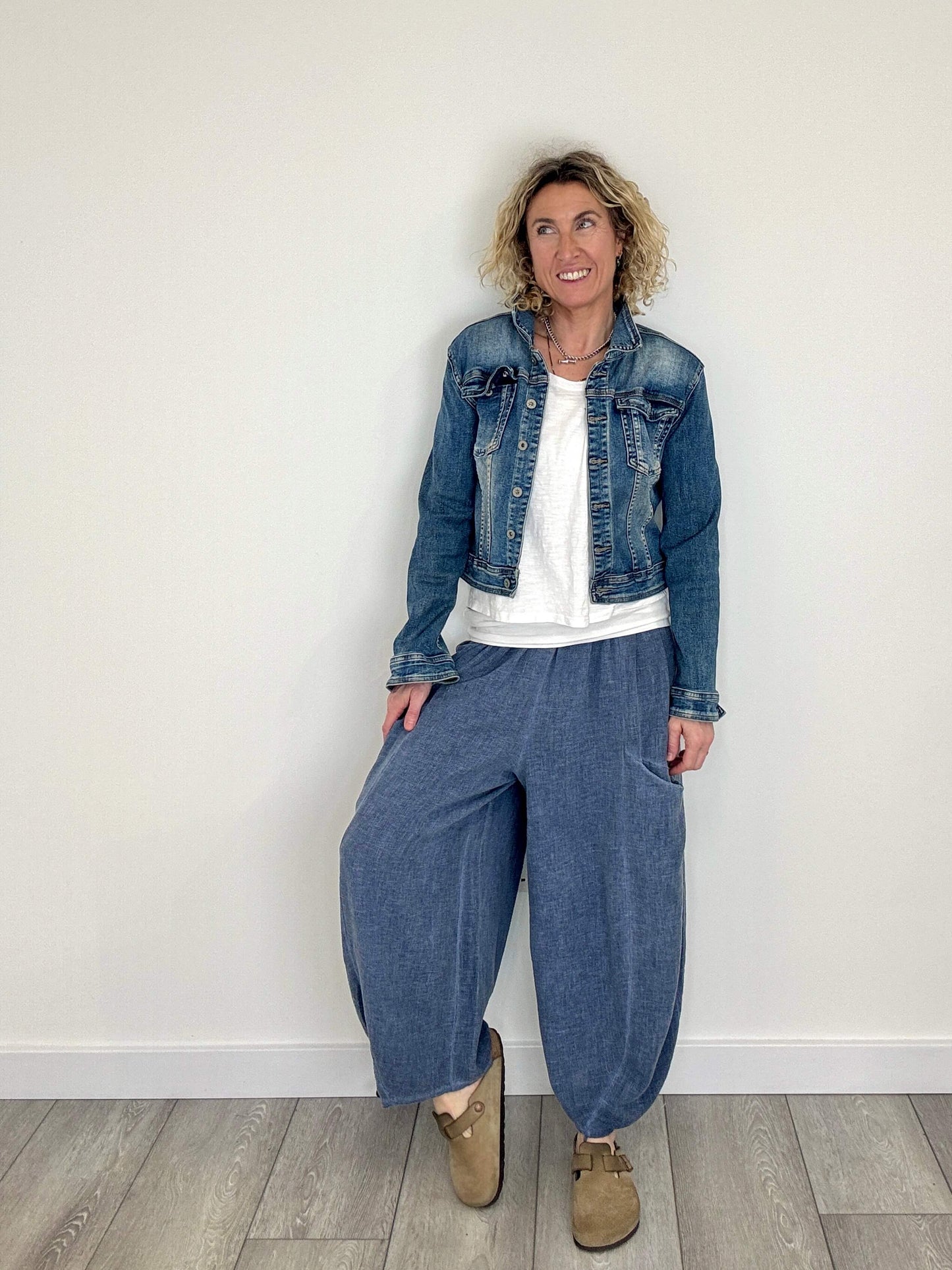 Nomad Barrel Pant | Washed Denim