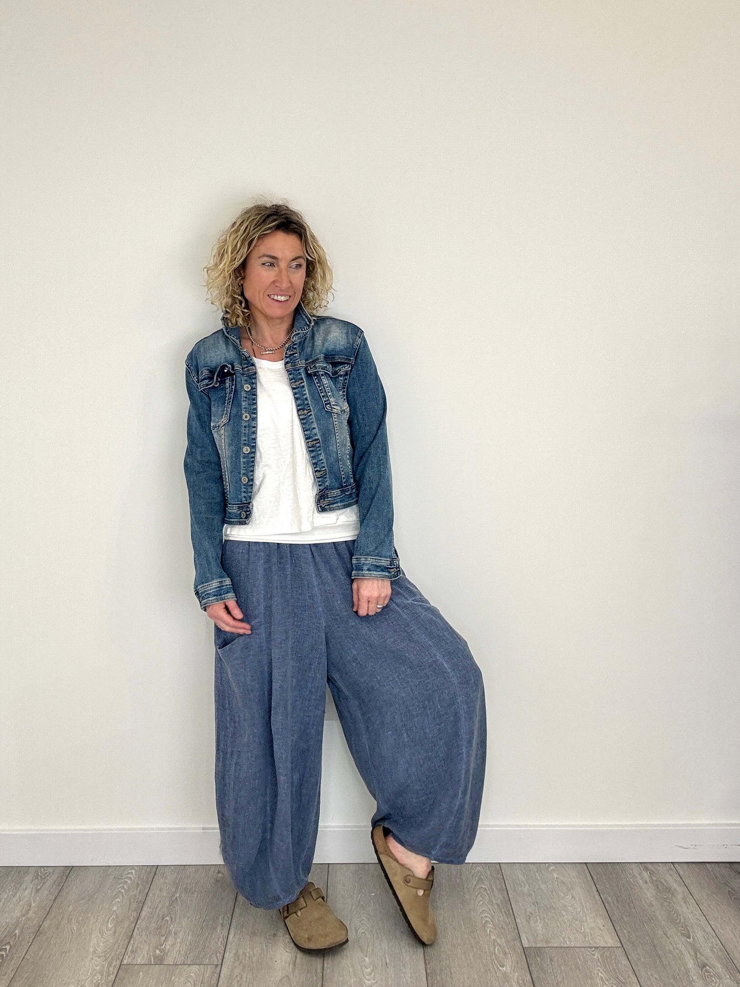 Nomad Barrel Pant | Washed Denim