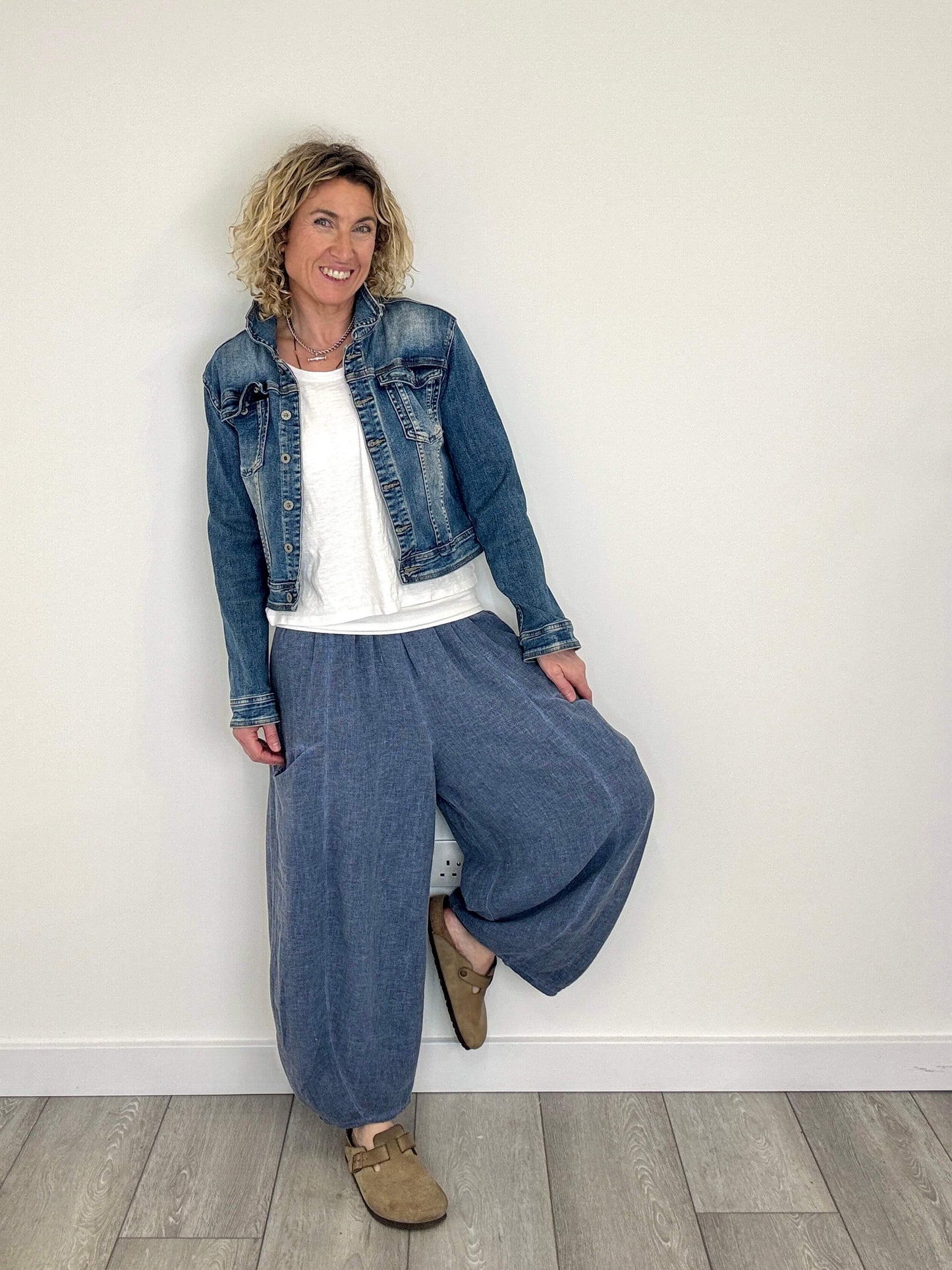 Nomad Barrel Pant | Washed Denim