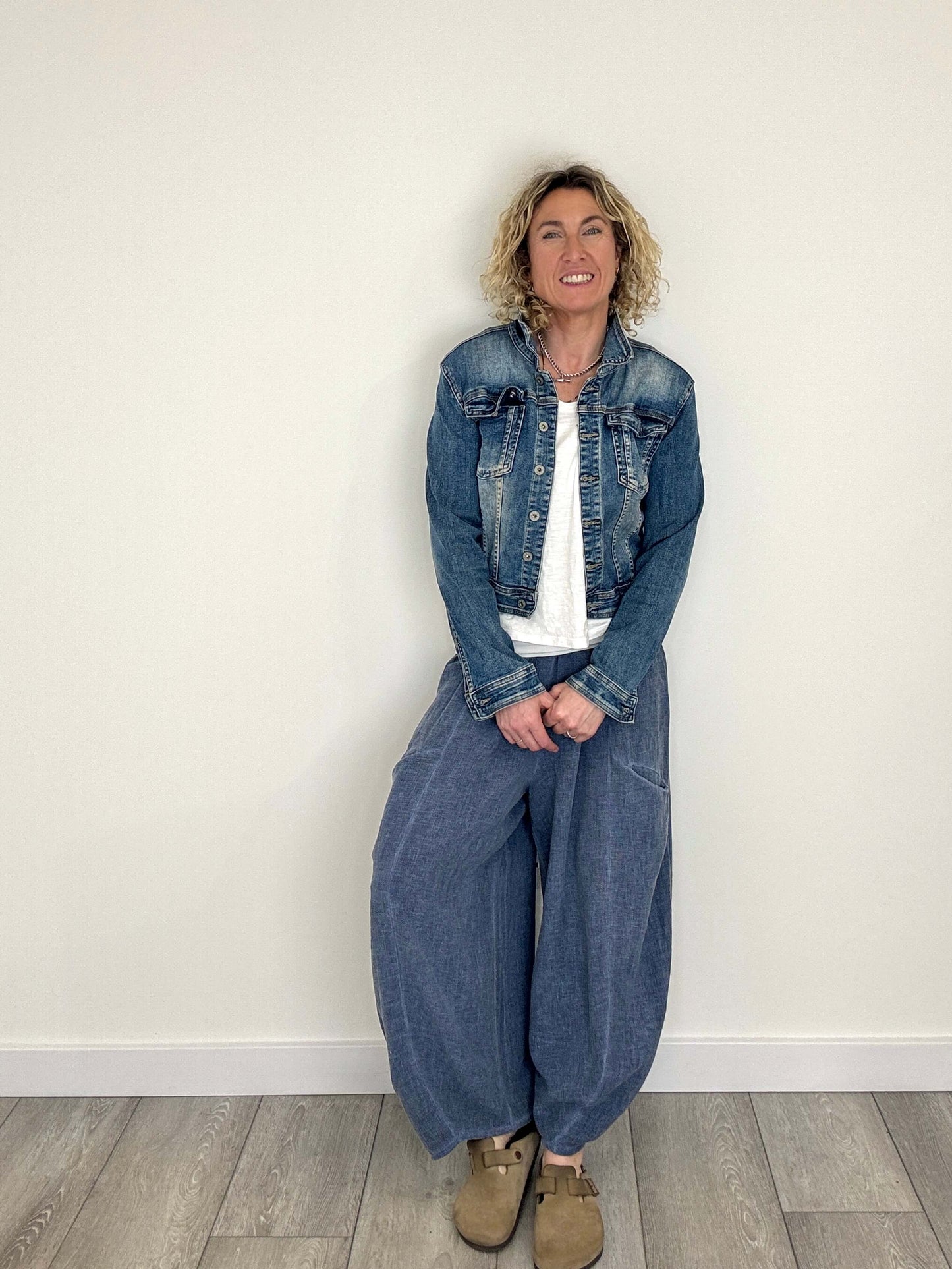 Nomad Barrel Pant | Washed Denim