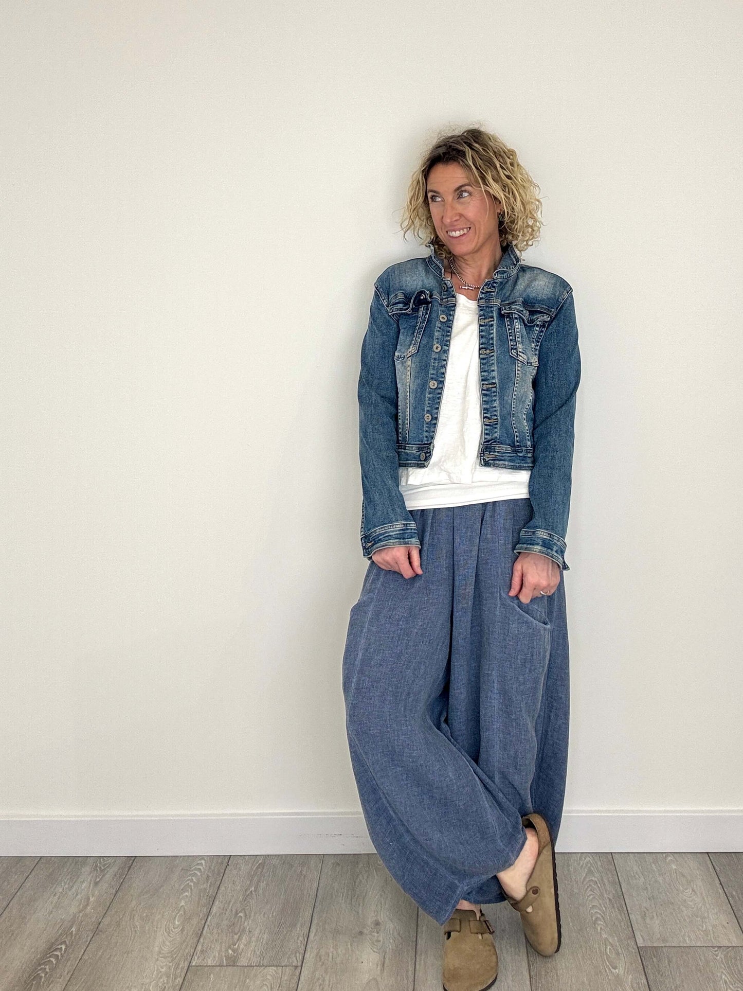 Nomad Barrel Pant | Washed Denim
