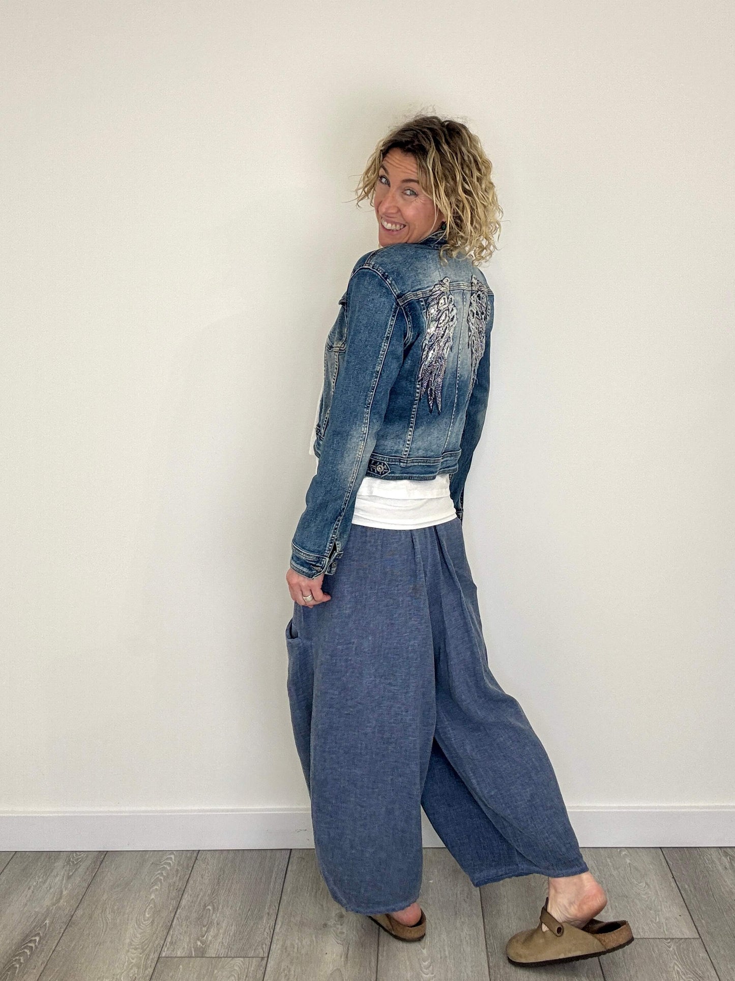 Nomad Barrel Pant | Washed Denim