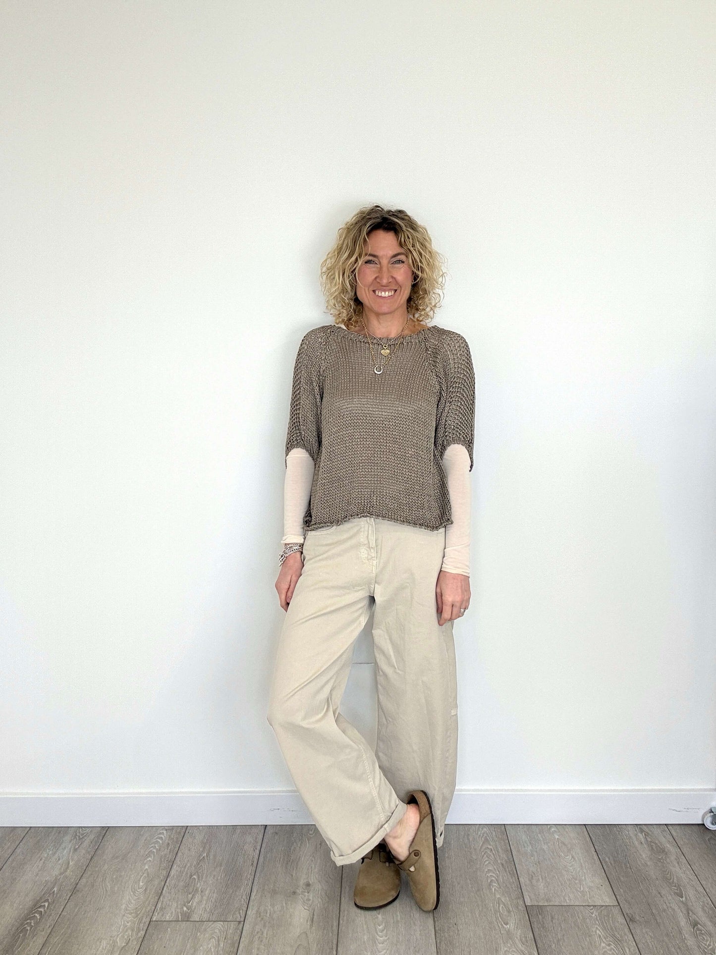Spring Carnaby Barrel Jeans |  Almond Milk (NEW)