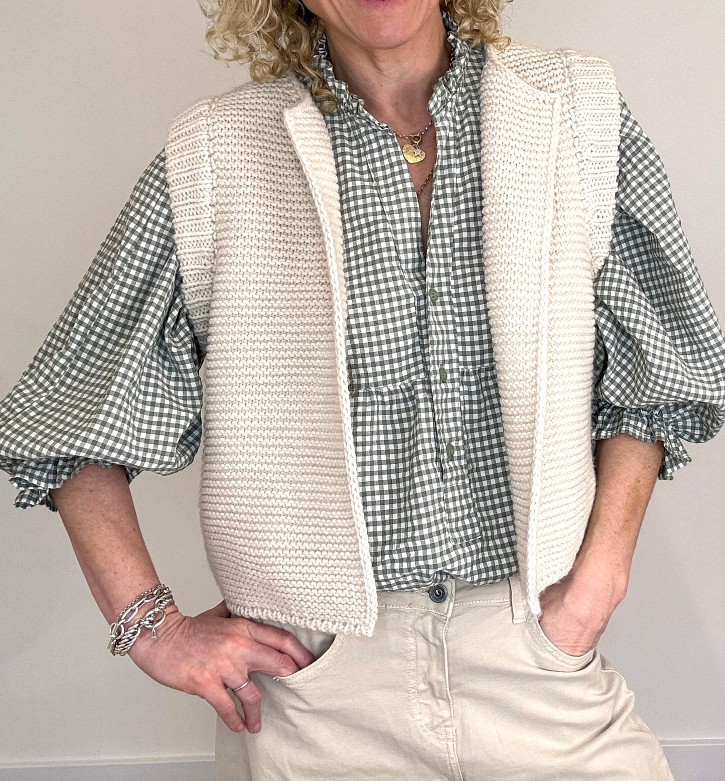 Honey Blouse | Sage Gingham