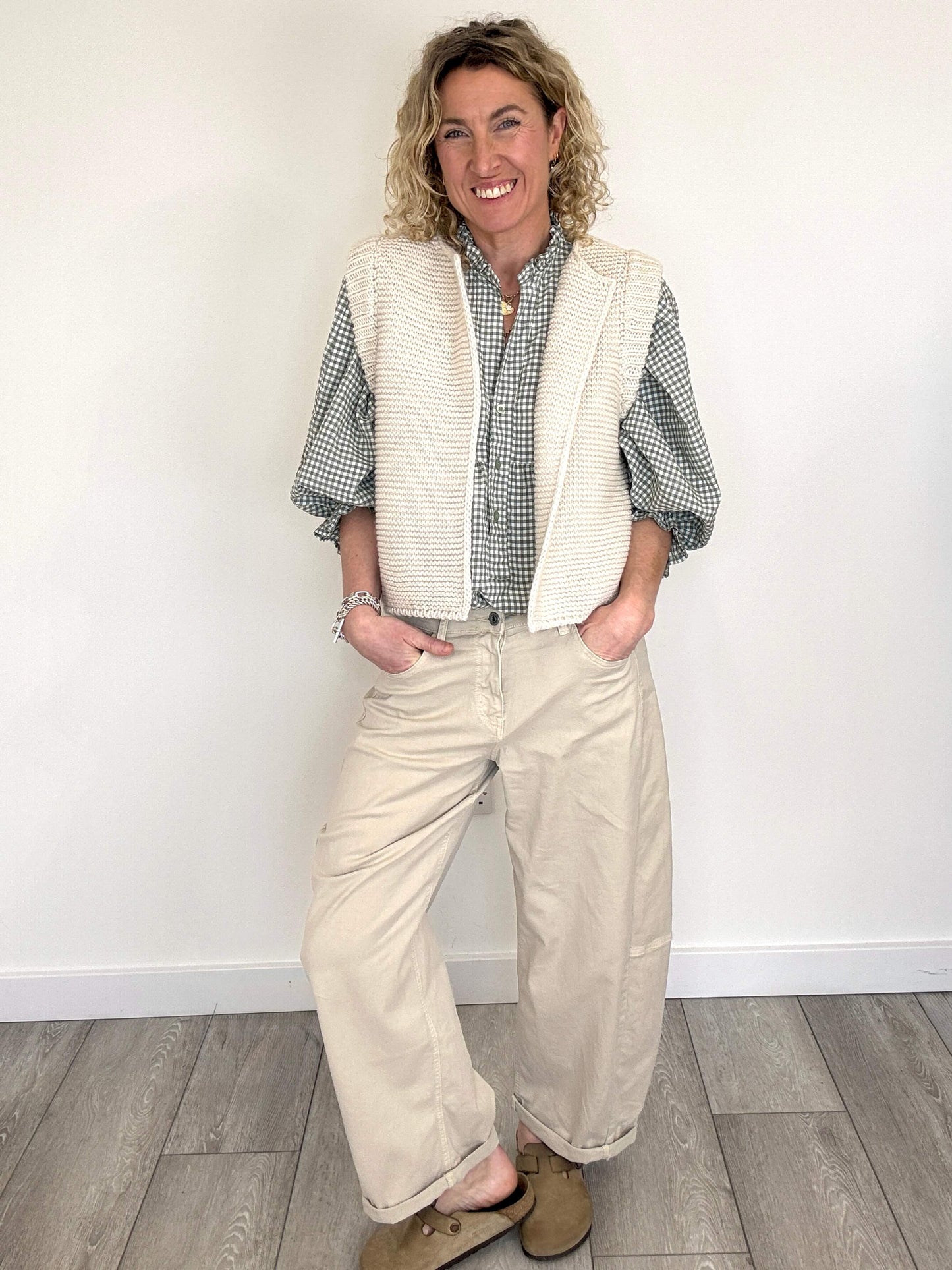 Honey Blouse | Sage Gingham