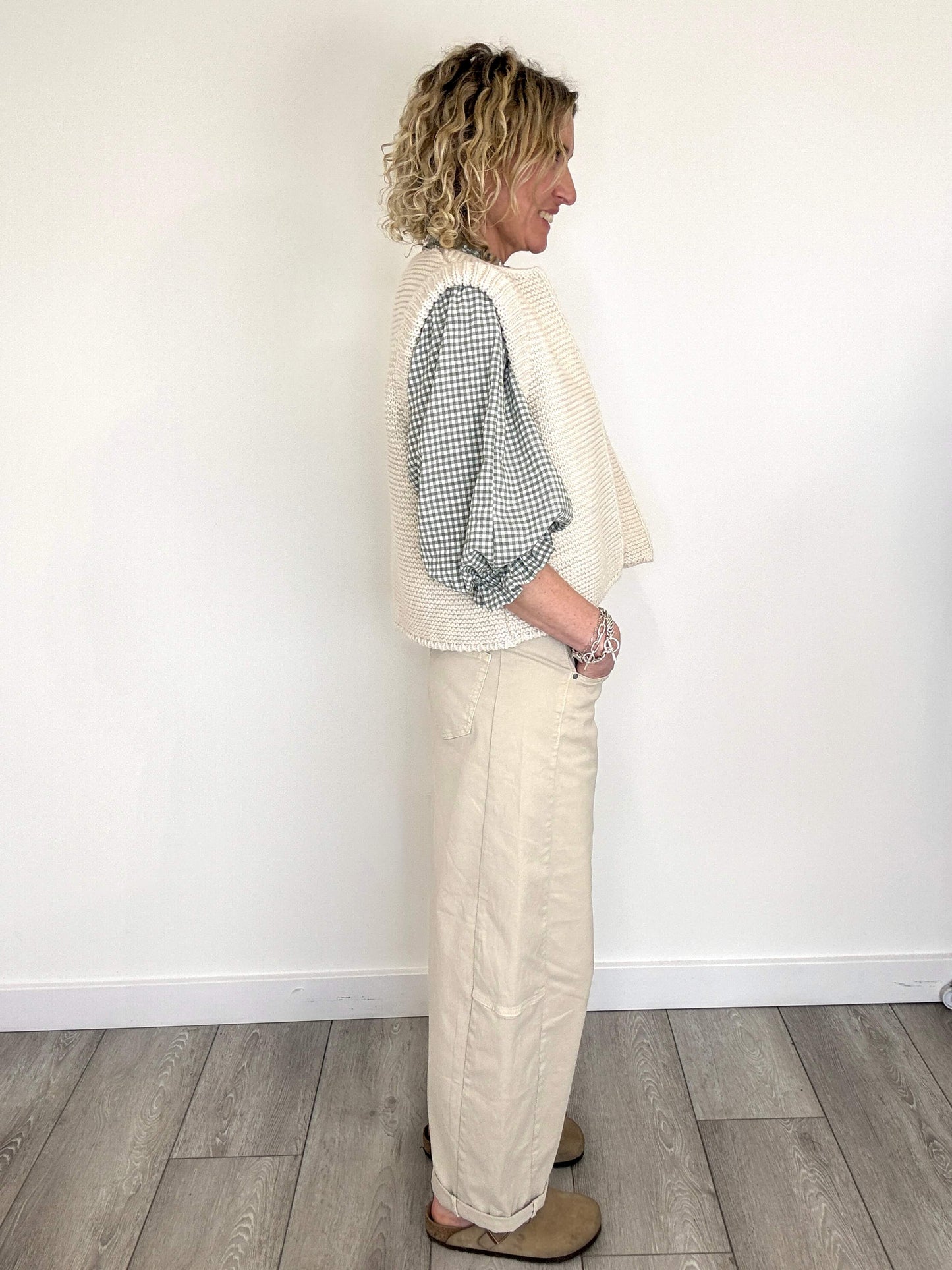 Honey Blouse | Sage Gingham