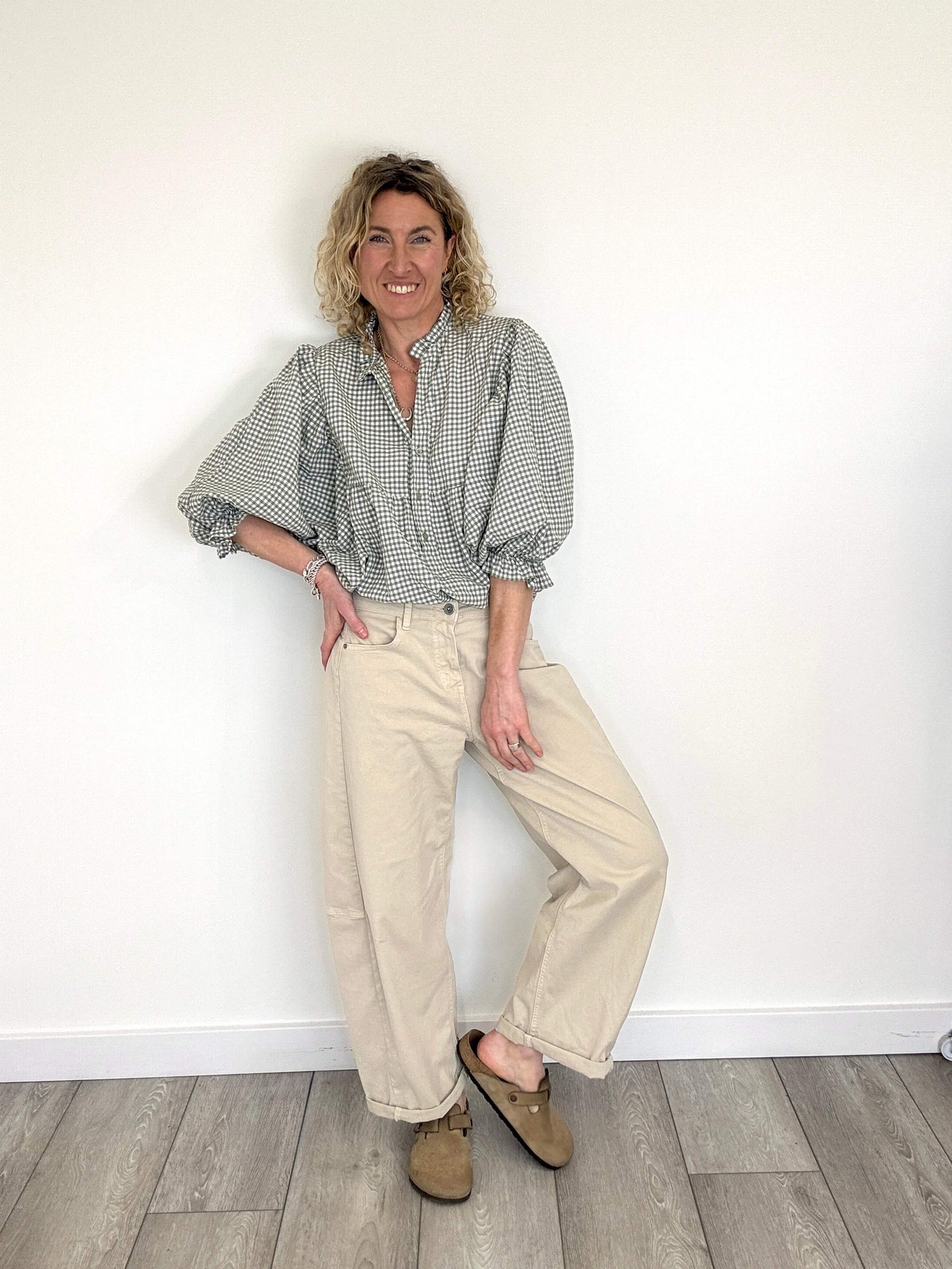 Honey Blouse | Sage Gingham