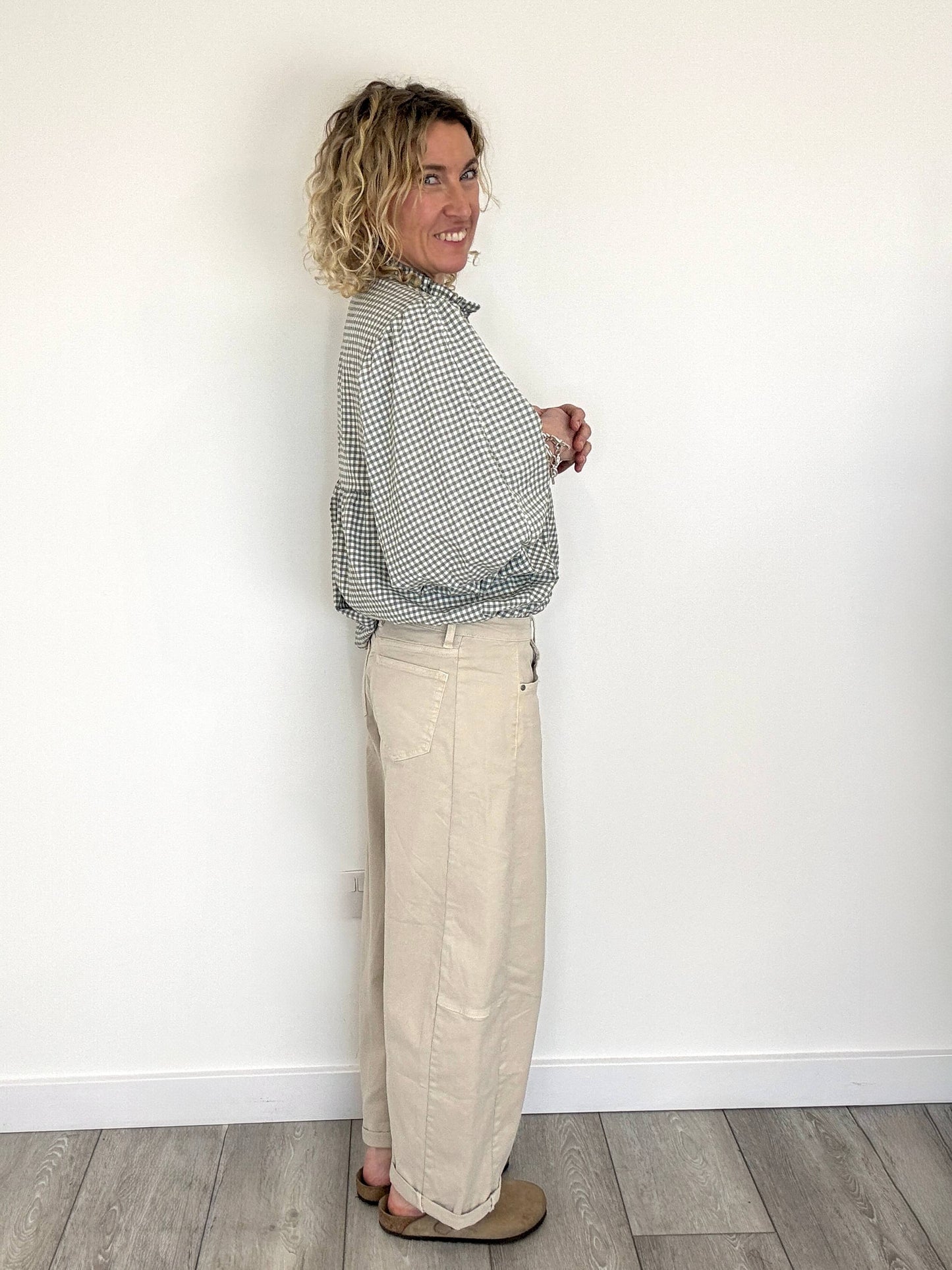 Honey Blouse | Sage Gingham