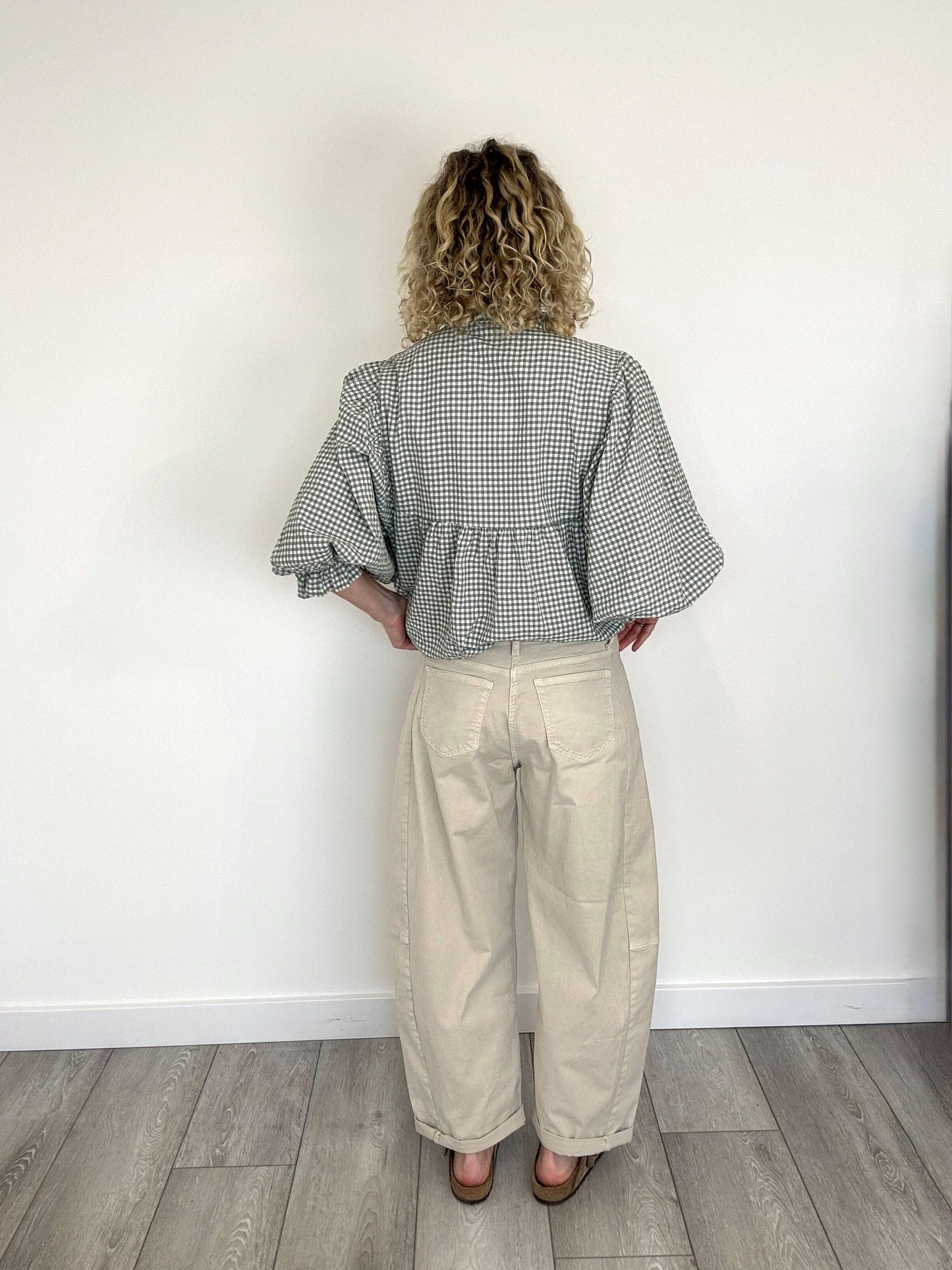 Honey Blouse | Sage Gingham