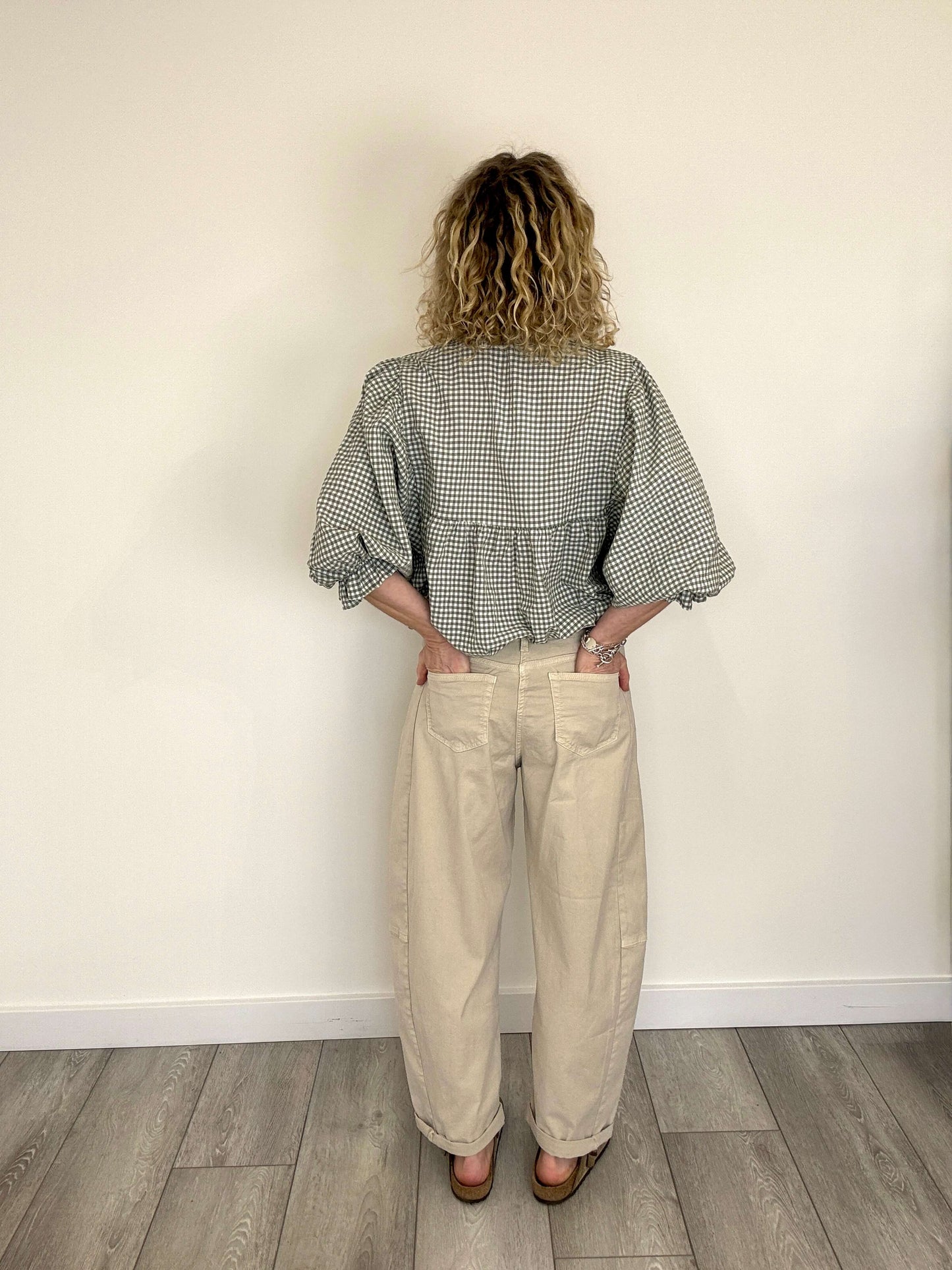 Honey Blouse | Sage Gingham