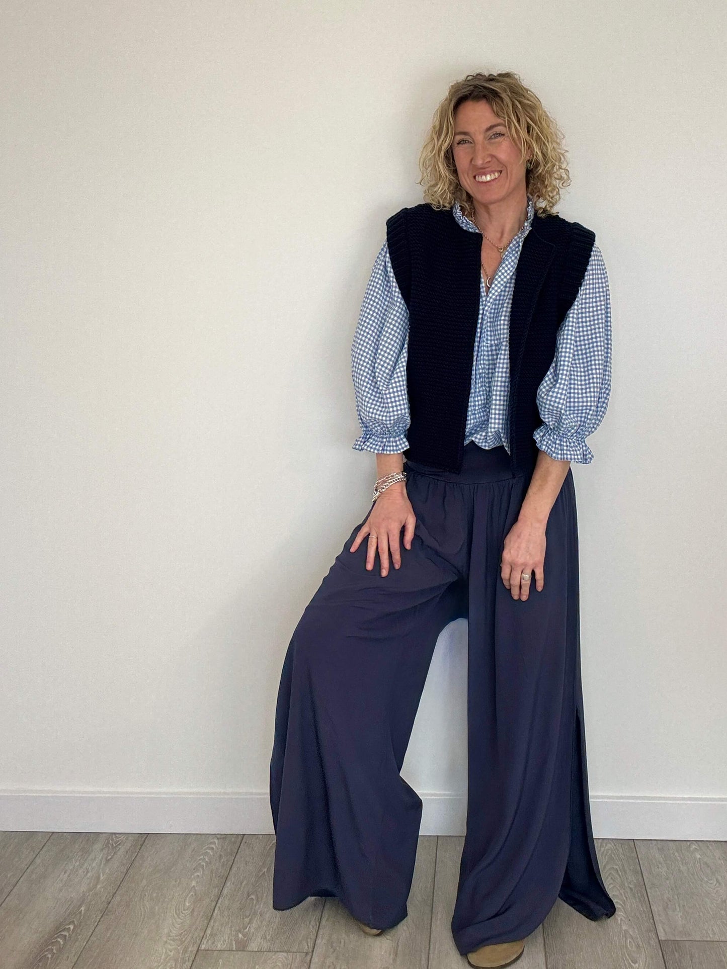 Mia Knitted Gilet | Navy