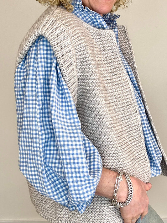 Mia Knitted Gilet | Putty