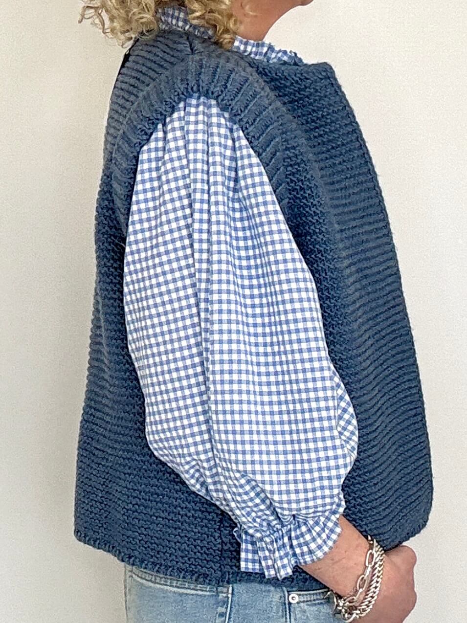 Mia Knitted Gilet | Denim