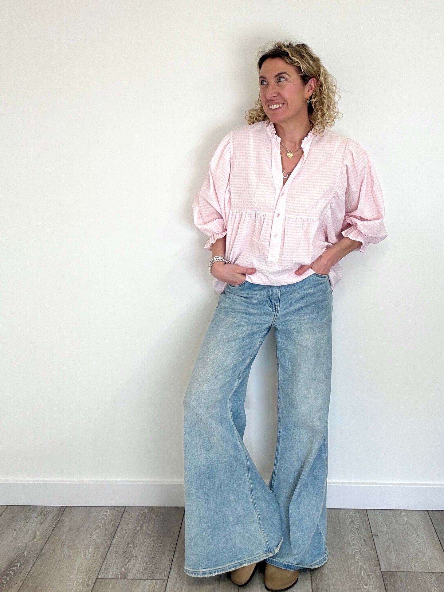 Honey Blouse | Pink Gingham