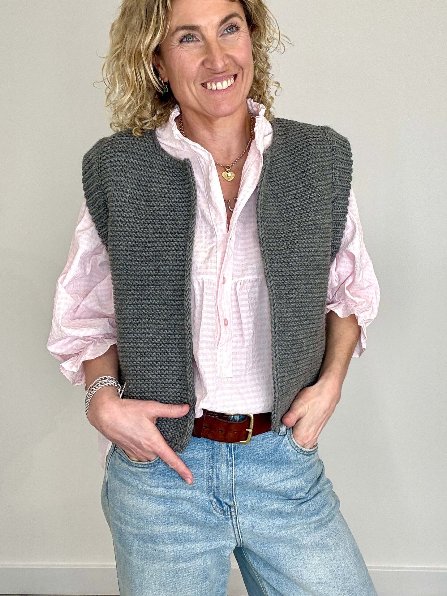 Honey Blouse | Pink Gingham