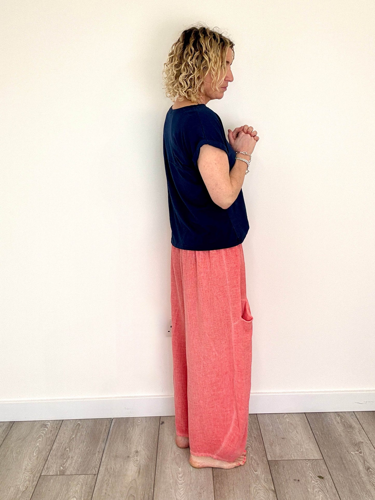 Nomad Barrel Pant | Washed Coral
