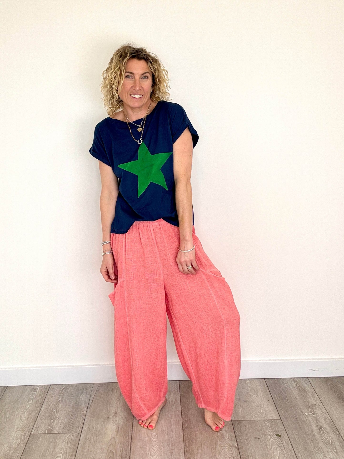 Nomad Barrel Pant | Washed Coral