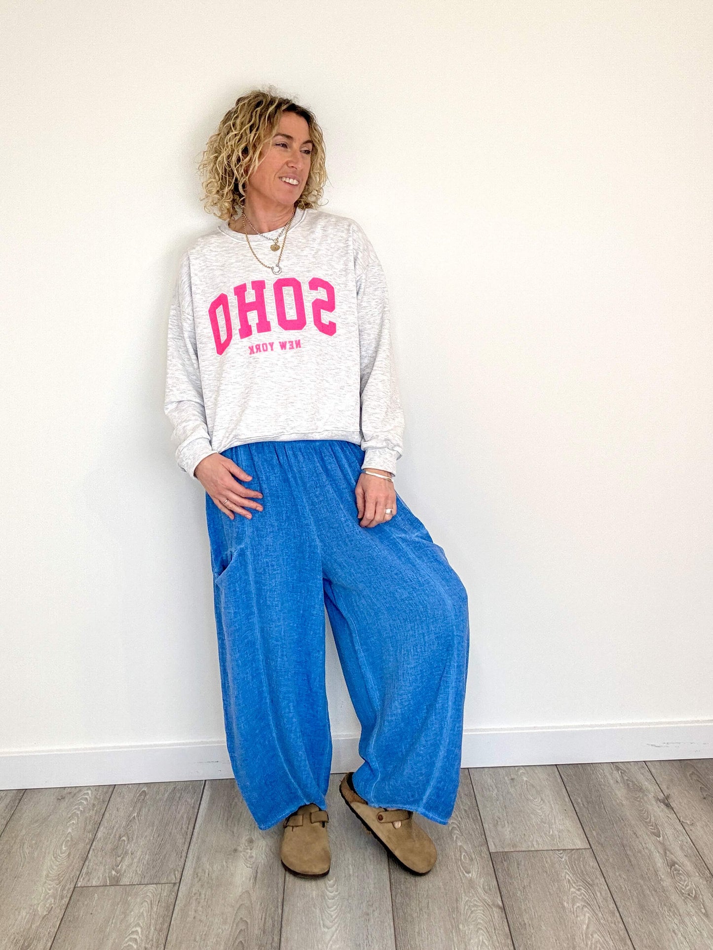 Nomad Barrel Pant | Cornflower
