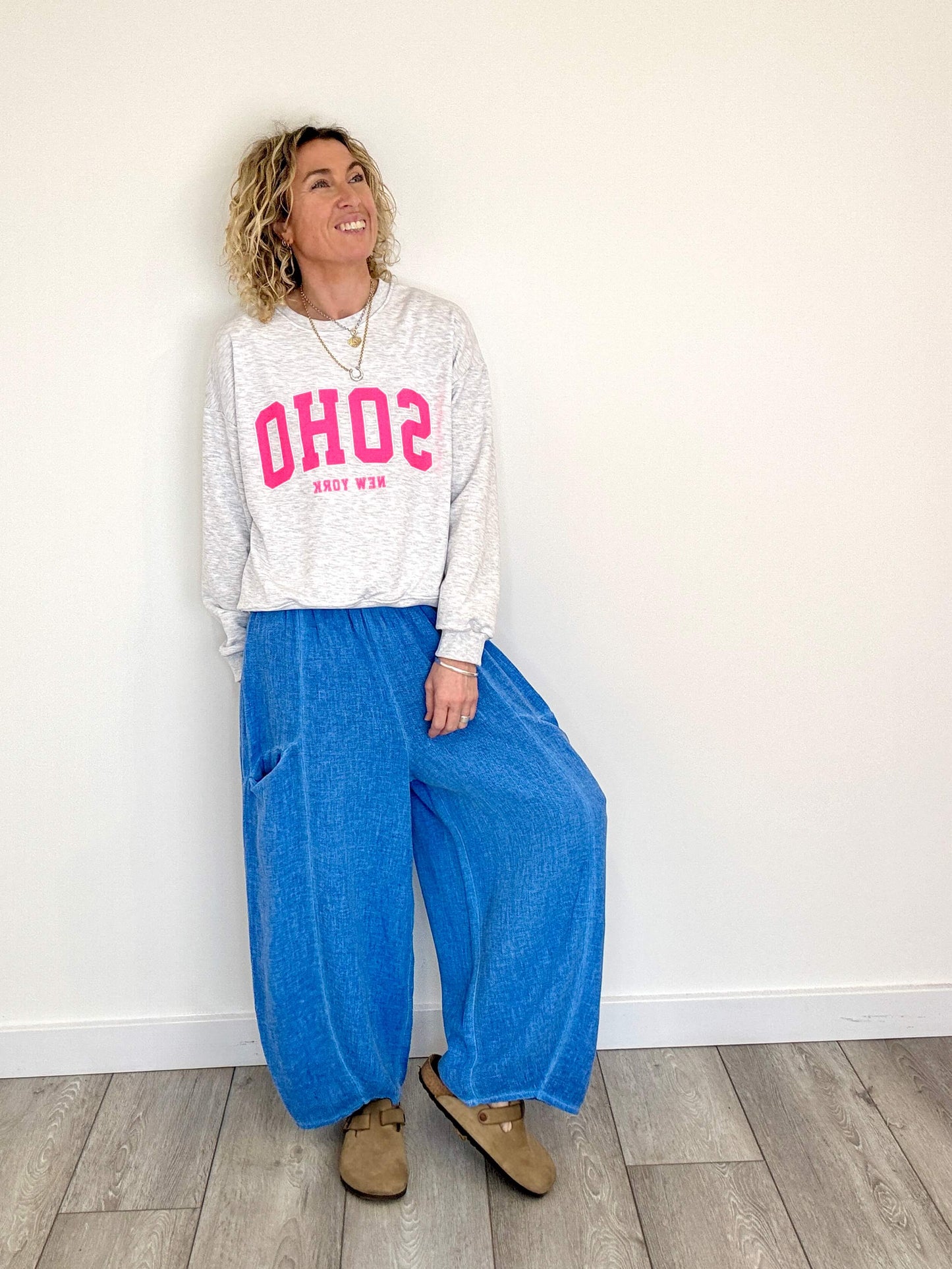 Nomad Barrel Pant | Cornflower