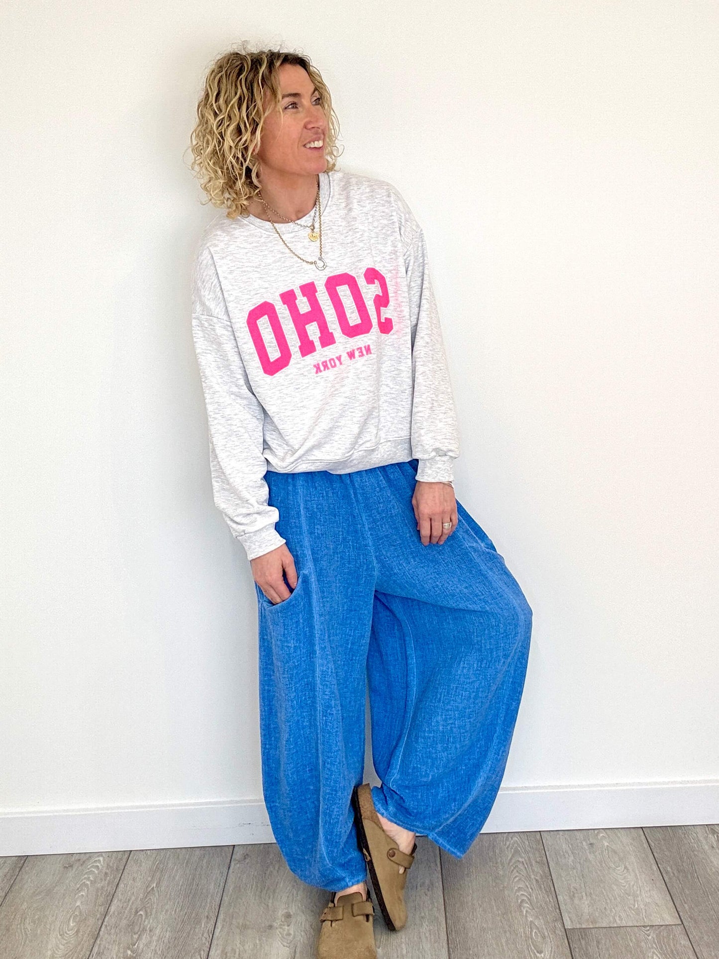 Nomad Barrel Pant | Cornflower