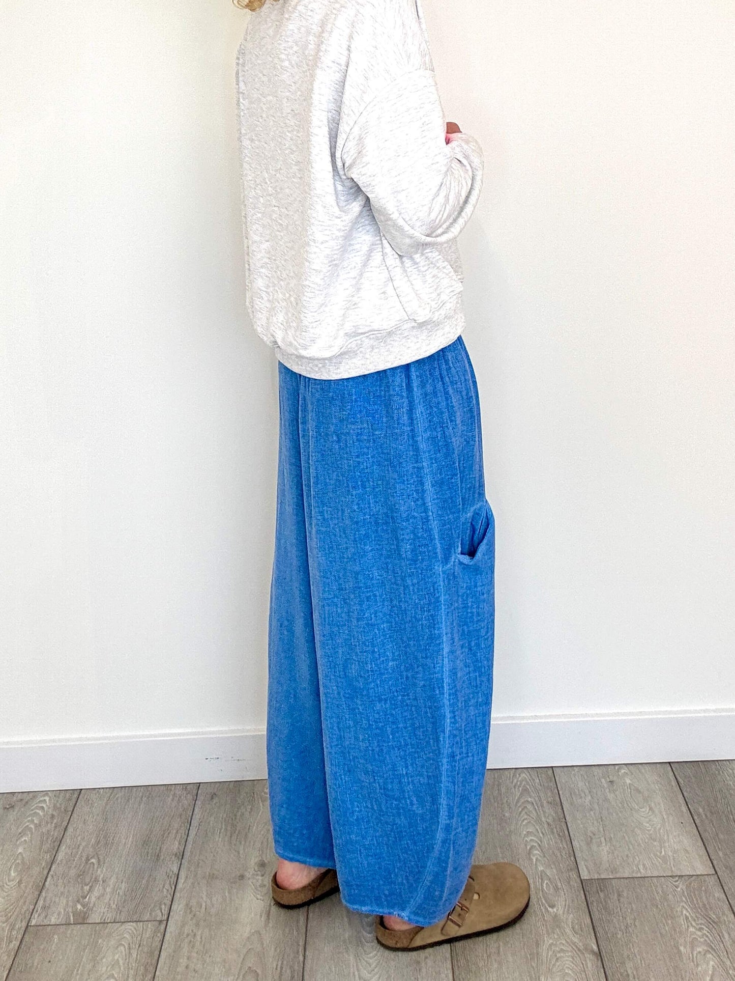 Nomad Barrel Pant | Cornflower