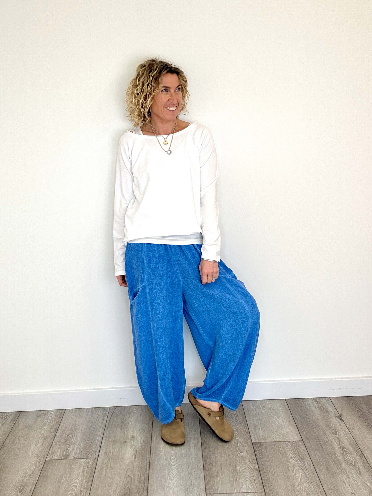 Nomad Barrel Pant | Cornflower