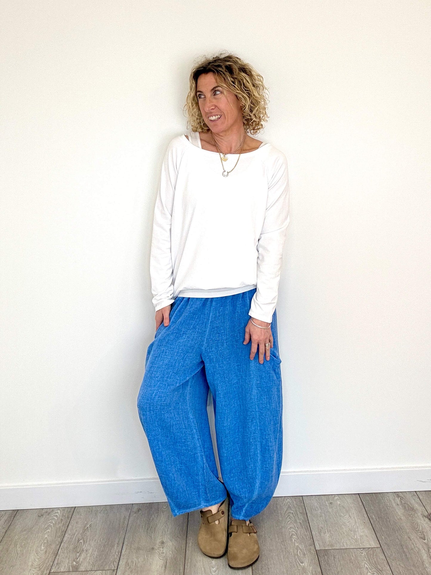 Nomad Barrel Pant | Cornflower