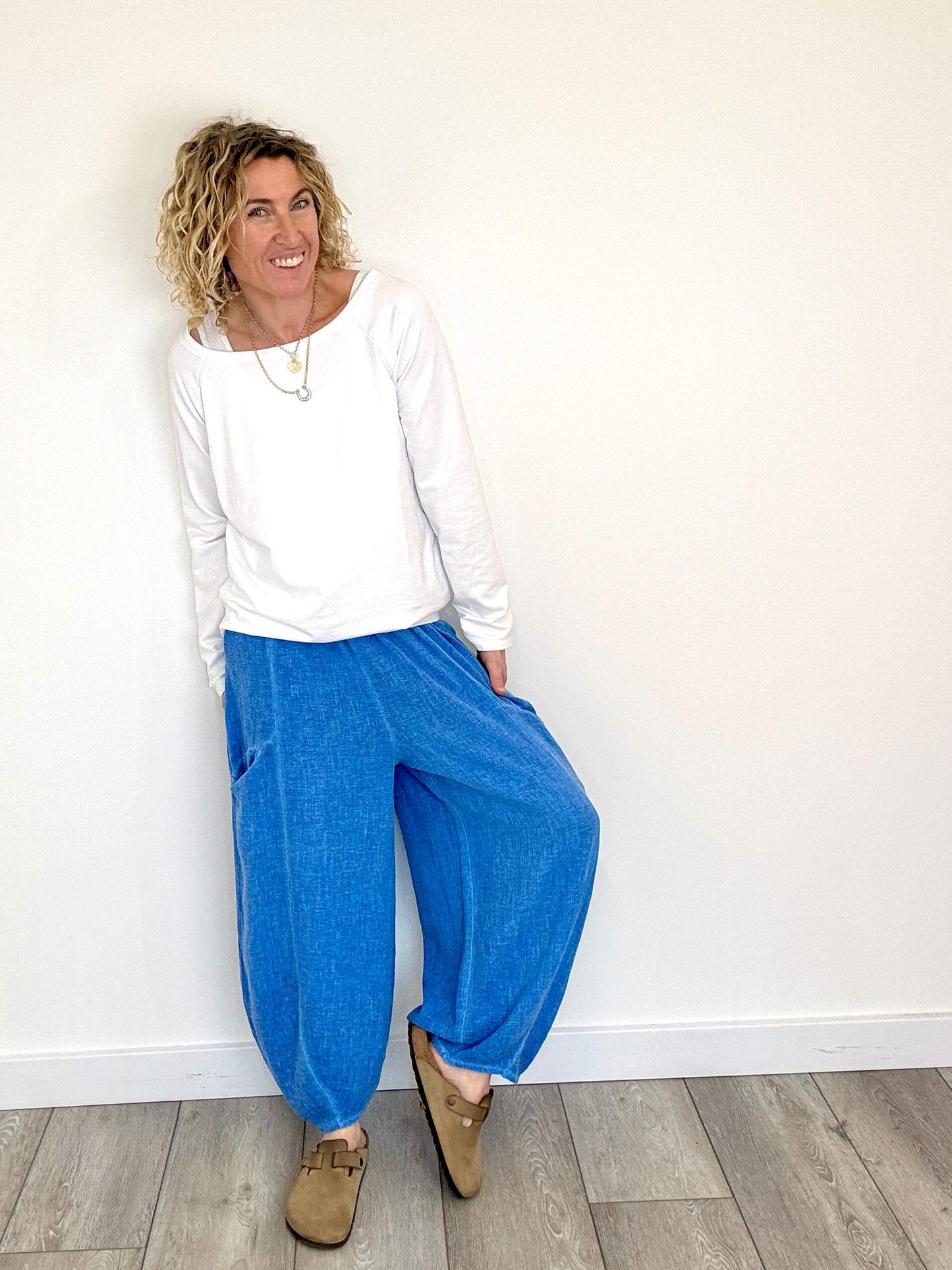 Nomad Barrel Pant | Cornflower