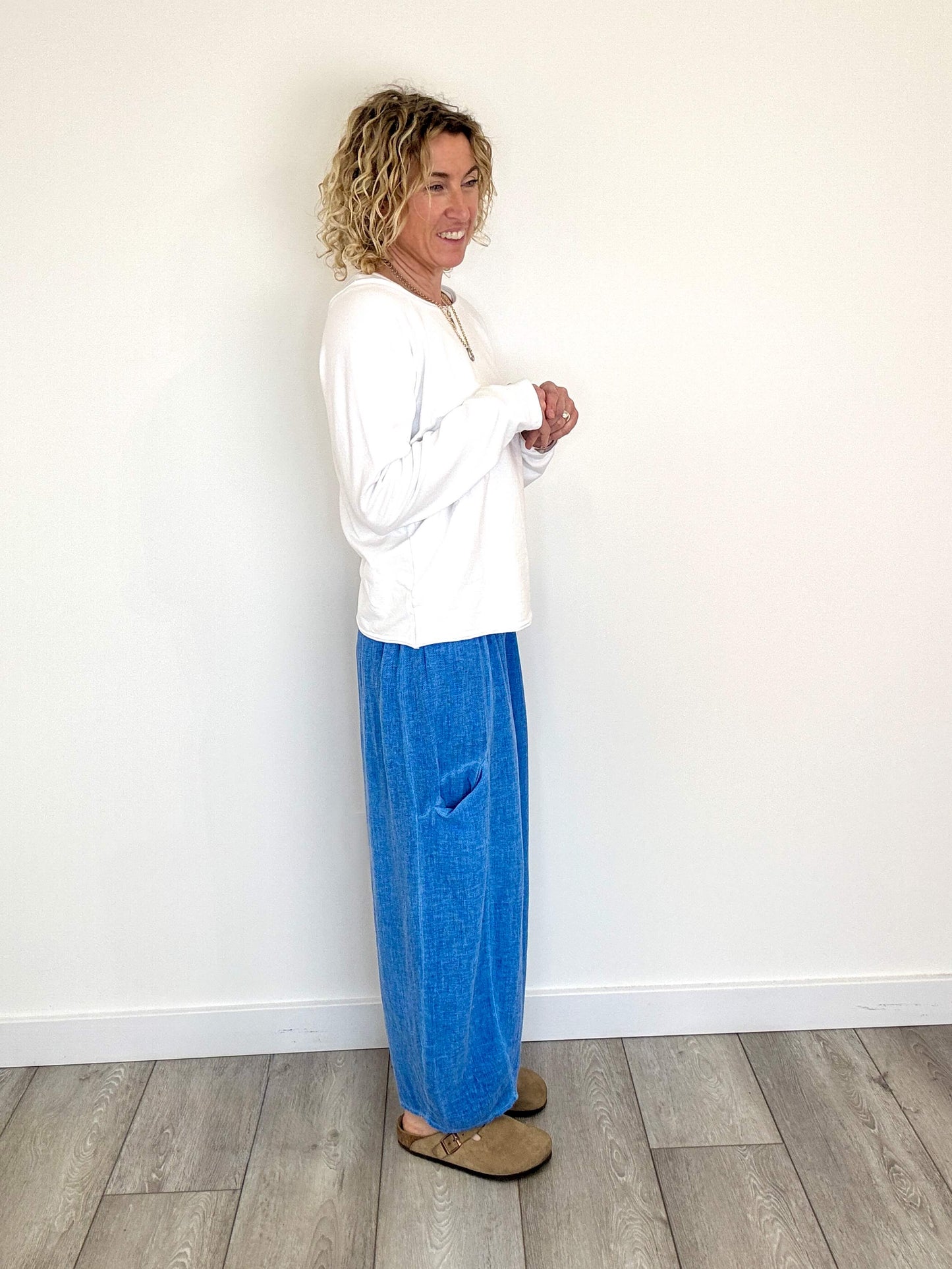 Nomad Barrel Pant | Cornflower