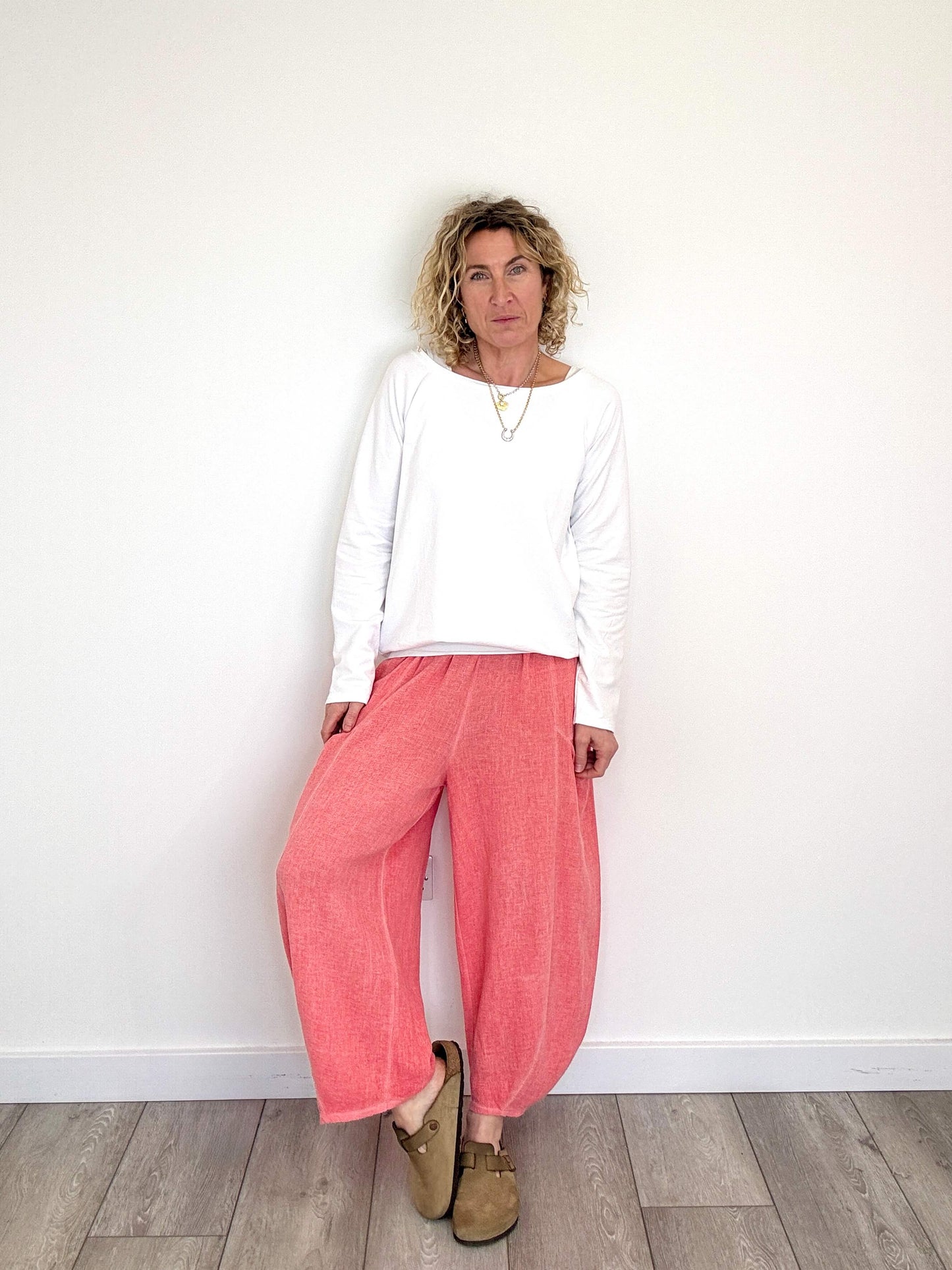 Nomad Barrel Pant | Washed Coral