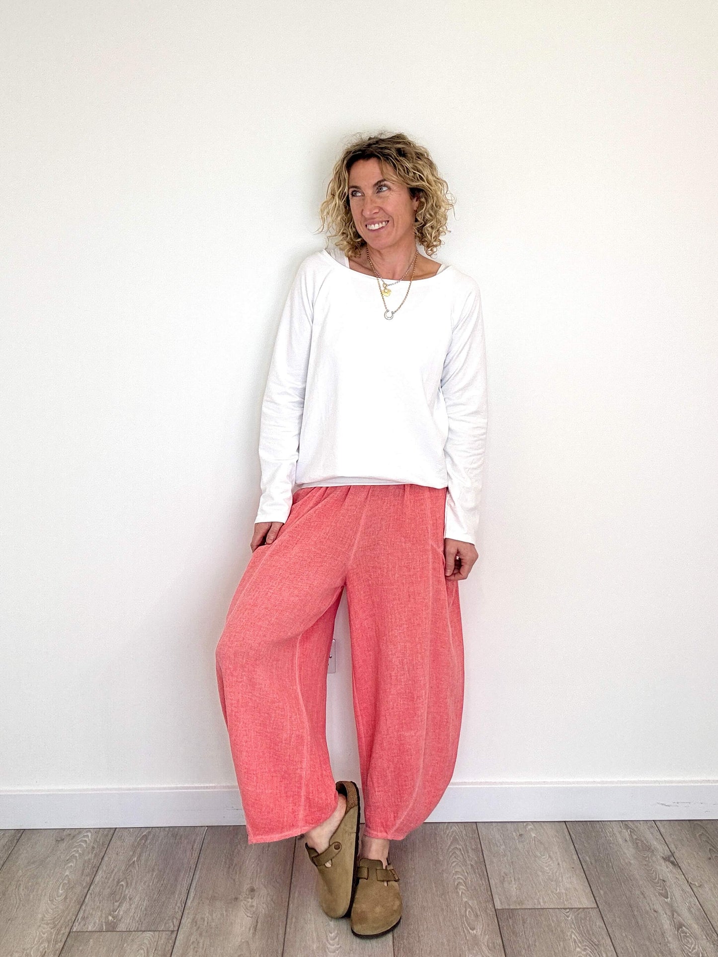 Nomad Barrel Pant | Washed Coral