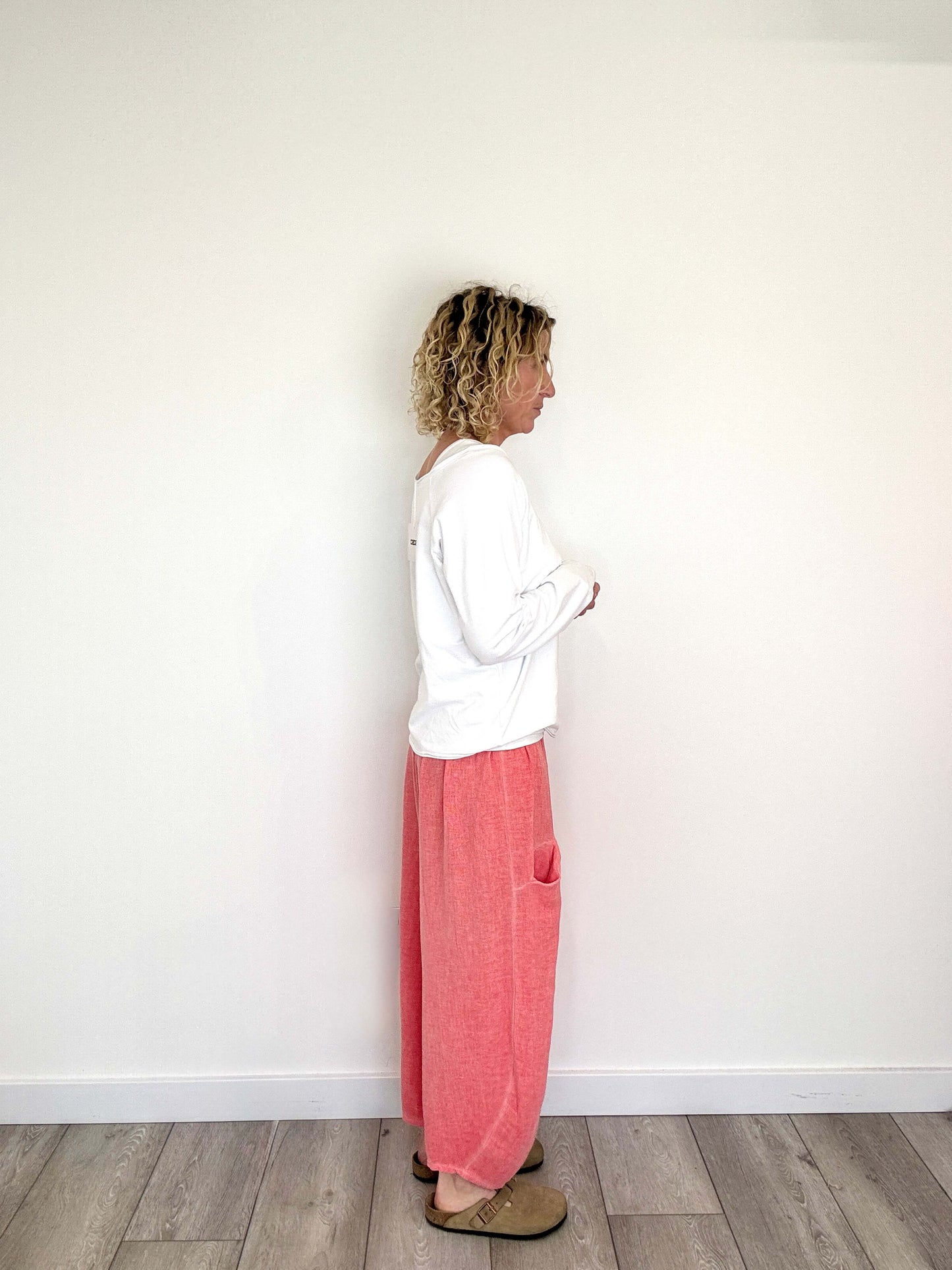 Nomad Barrel Pant | Washed Coral
