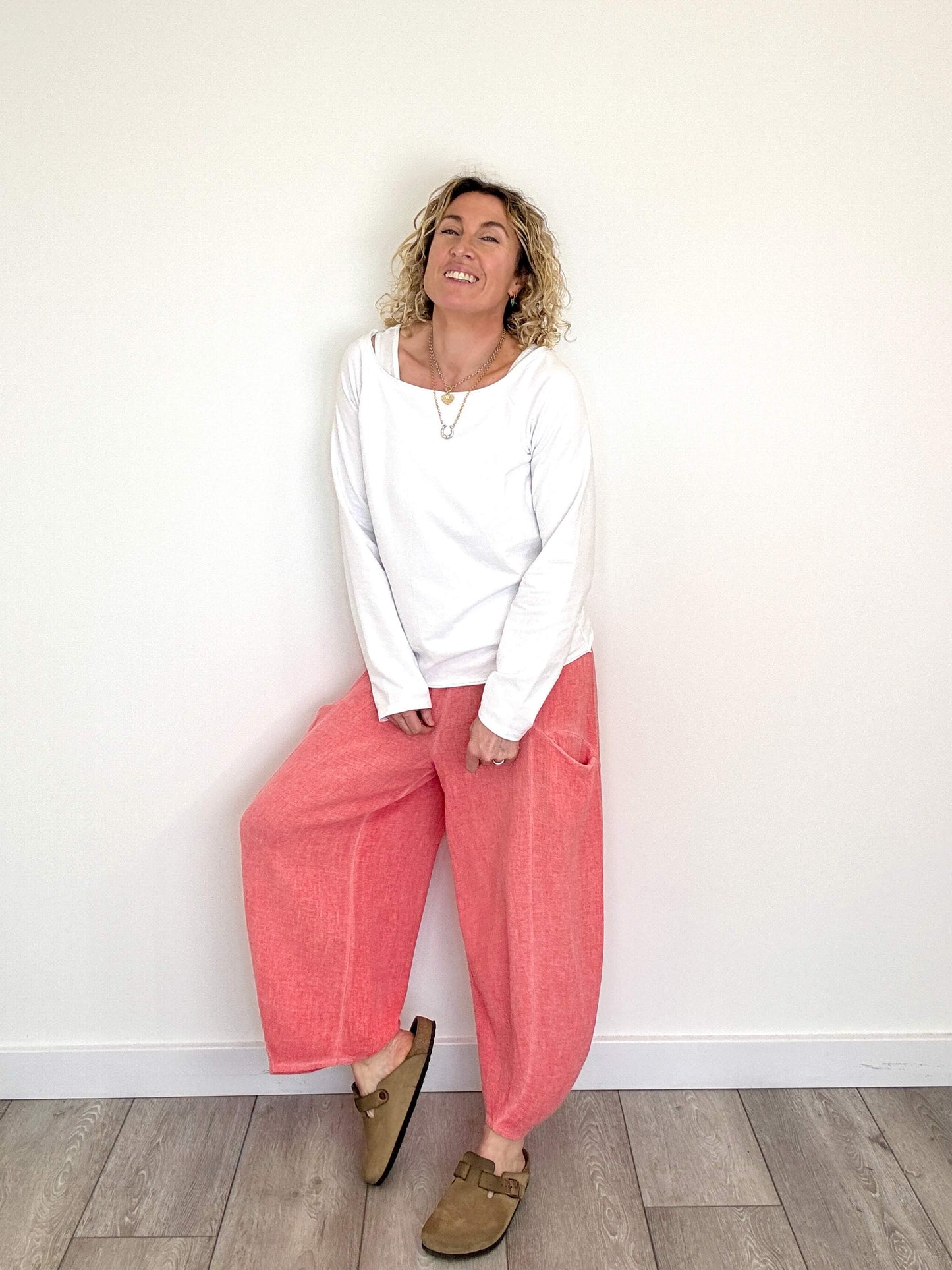 Nomad Barrel Pant | Washed Coral