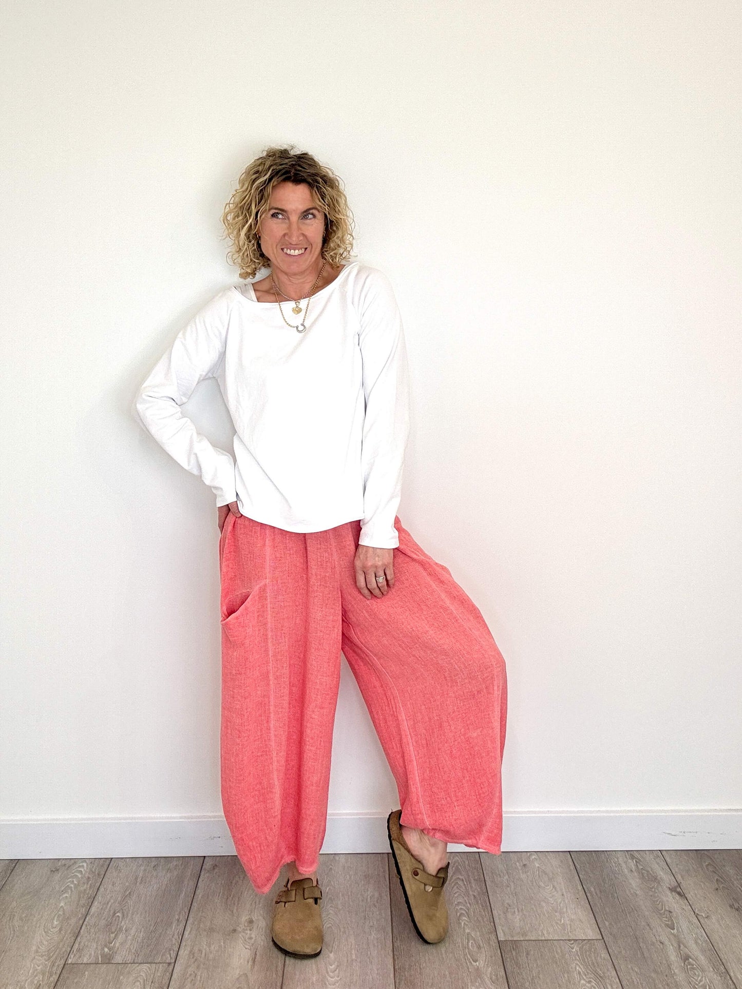 Nomad Barrel Pant | Washed Coral