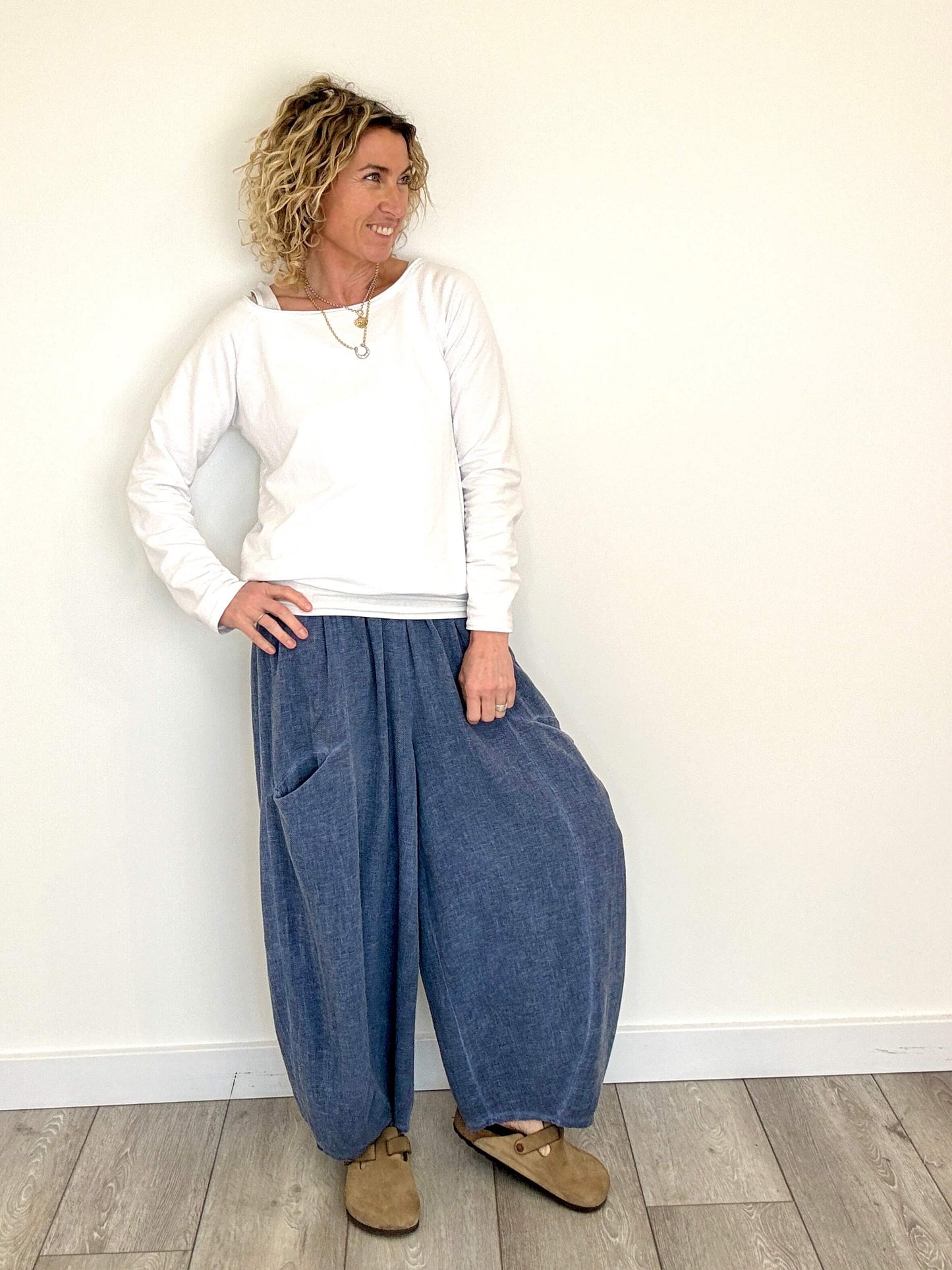 Nomad Barrel Pant | Washed Denim