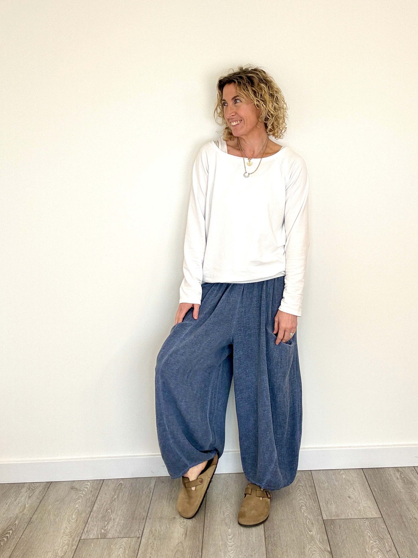Nomad Barrel Pant | Washed Denim