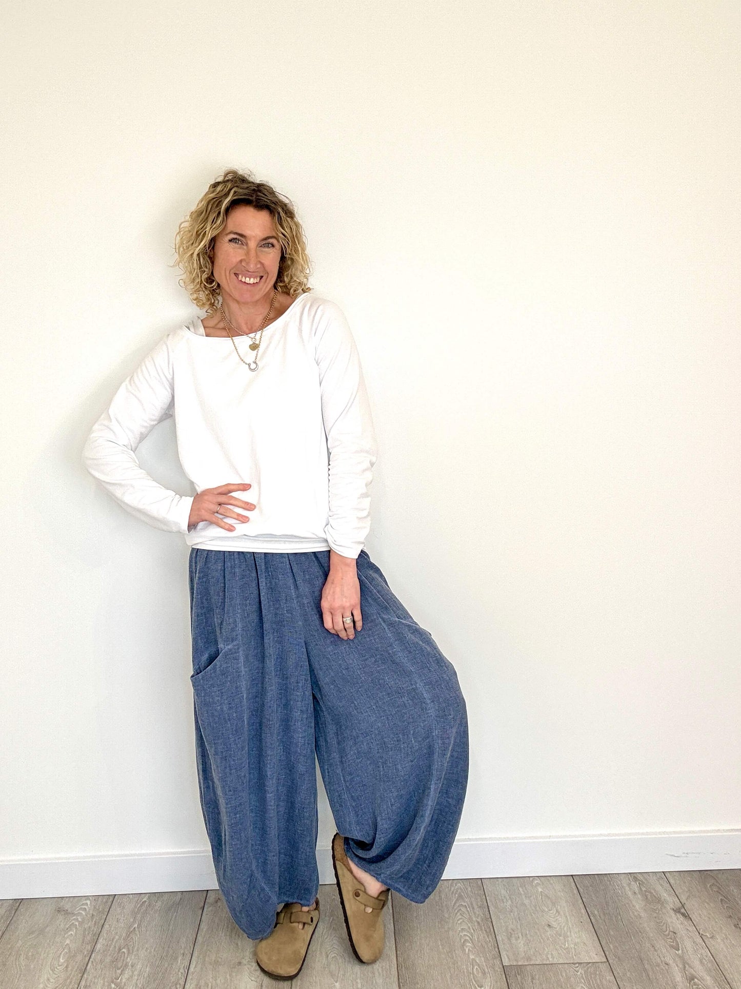 Nomad Barrel Pant | Washed Denim