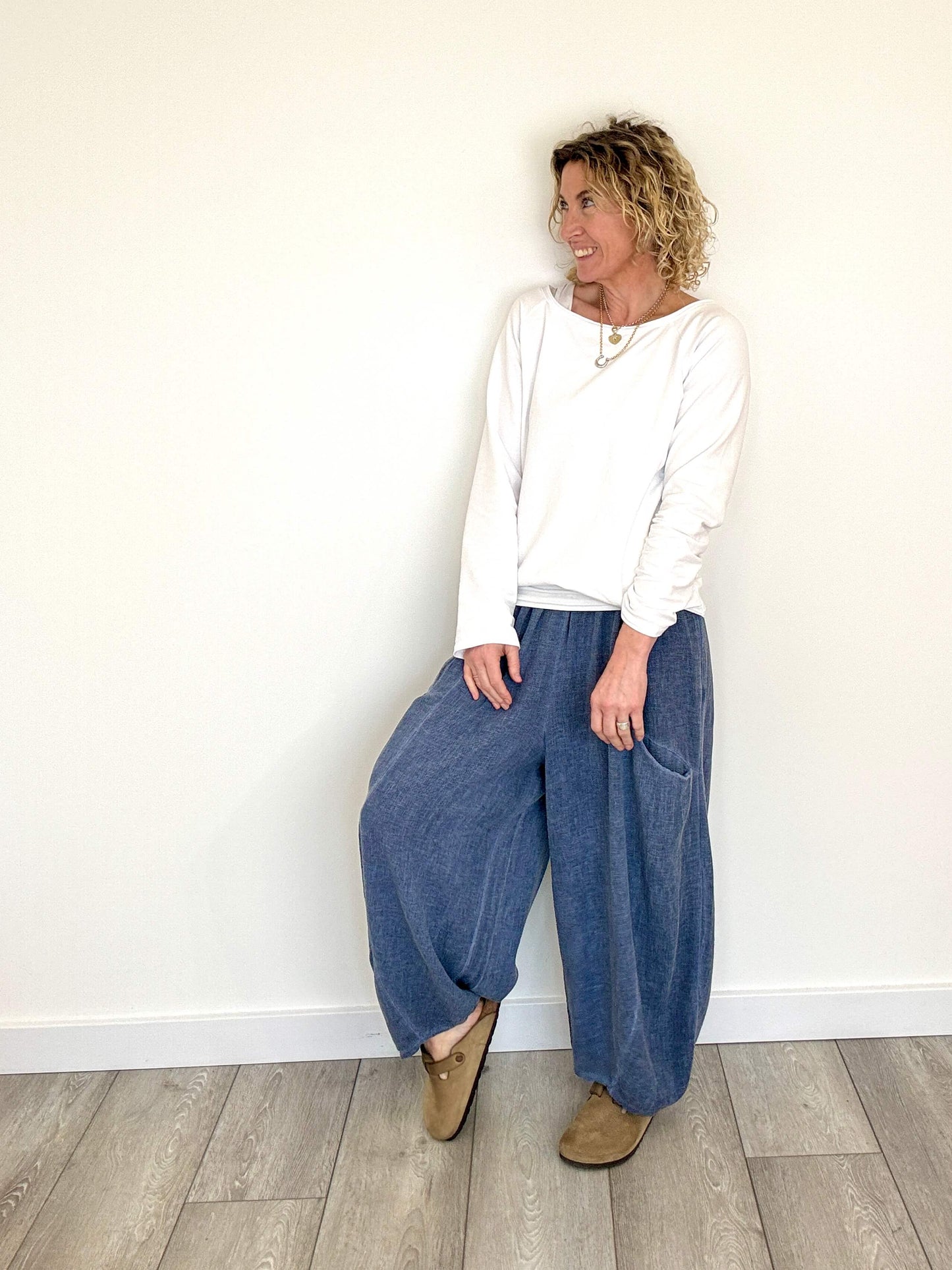 Nomad Barrel Pant | Washed Denim