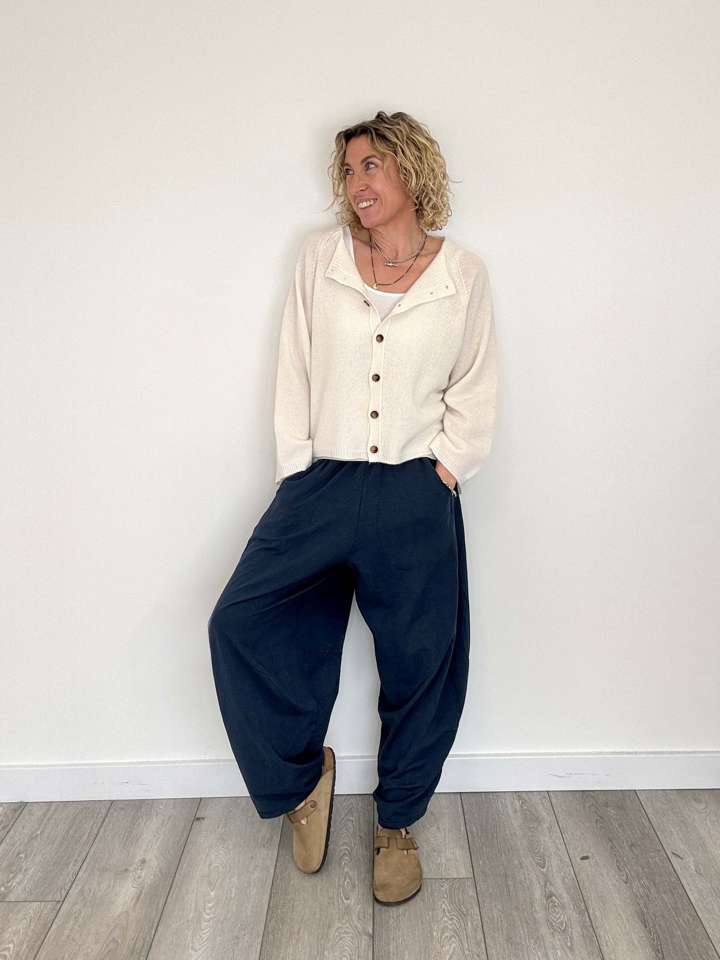 Camden Barrel Joggers | Navy (longer length)
