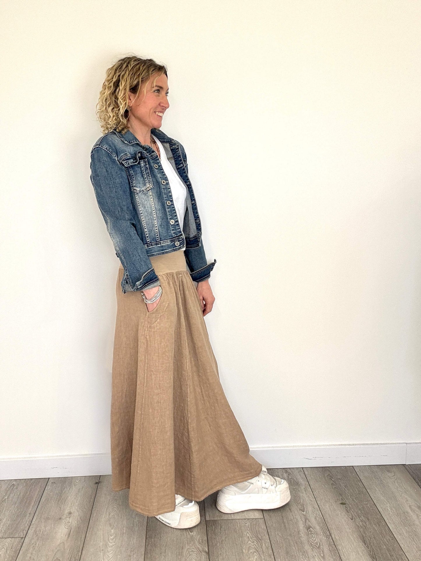 Lilly Maxi Skirt | Latte