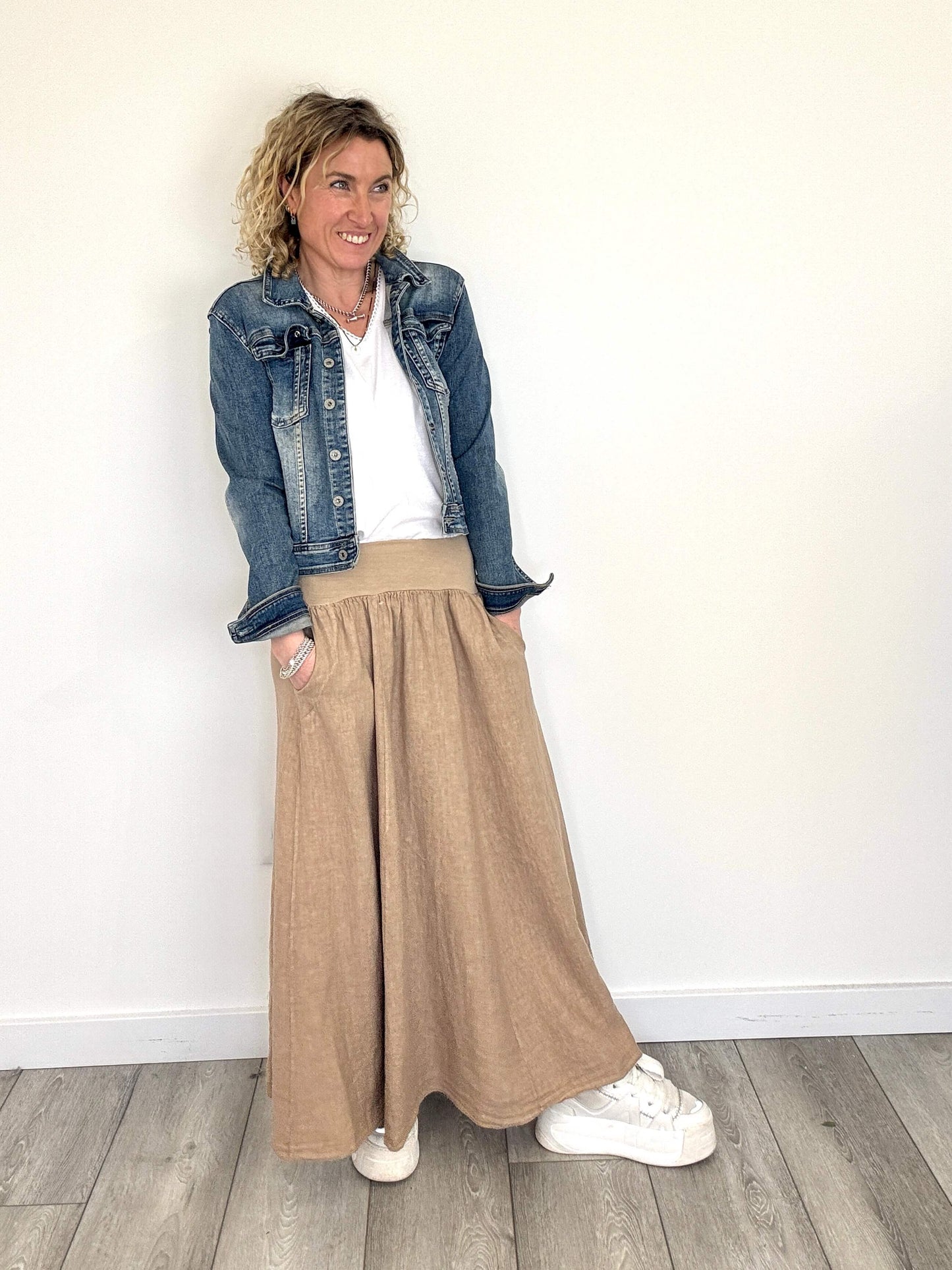 Lilly Maxi Skirt | Latte