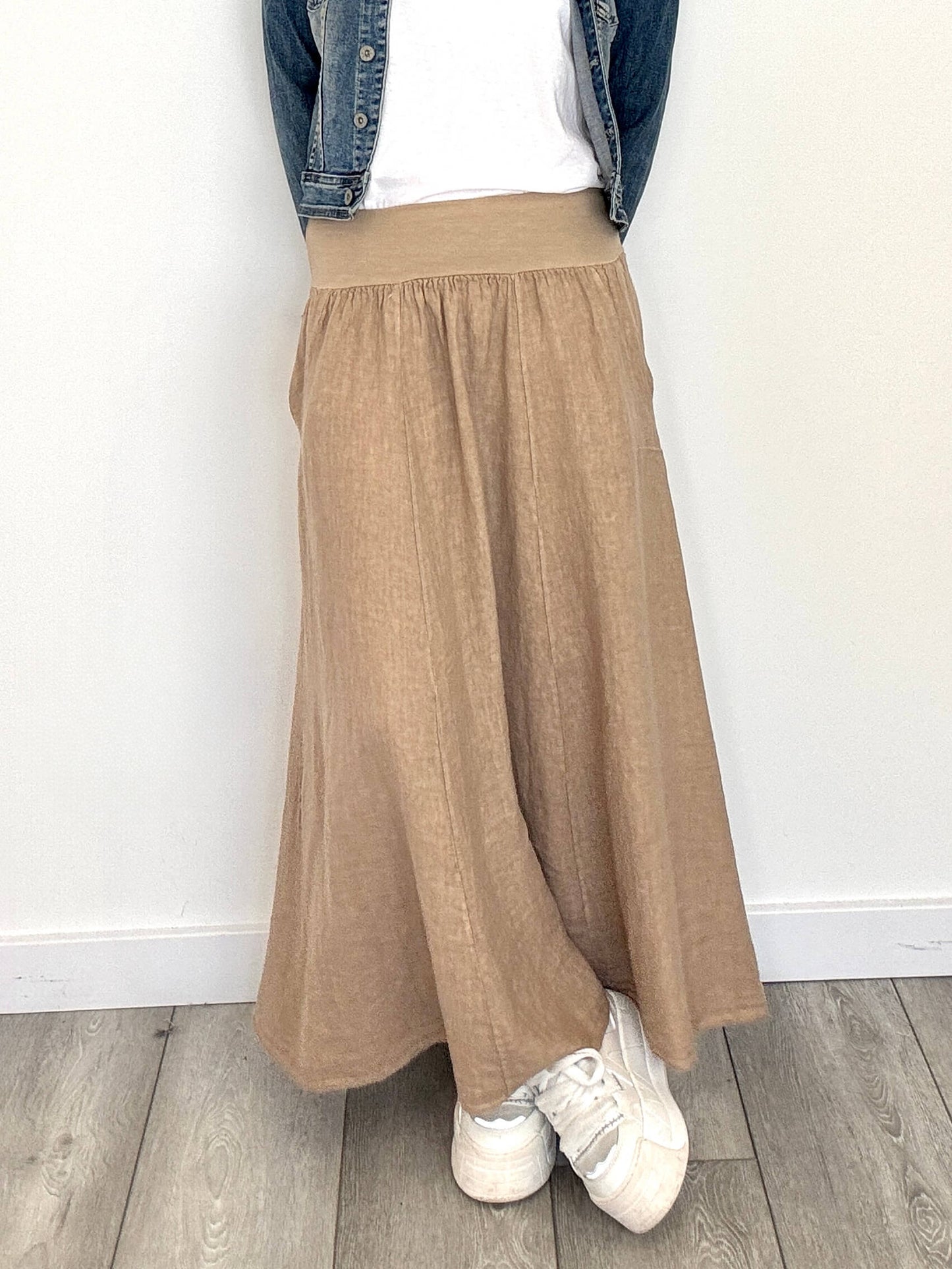 Lilly Maxi Skirt | Latte