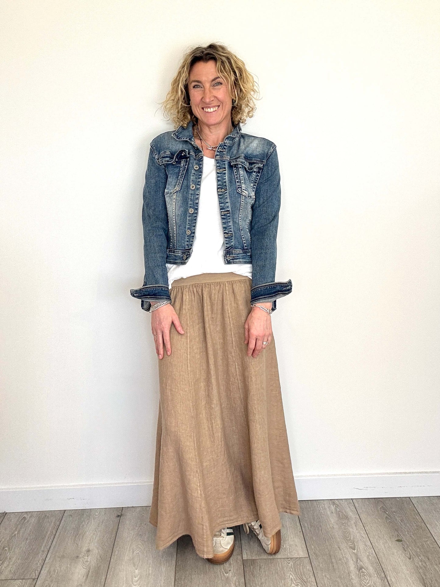 Lilly Maxi Skirt | Latte